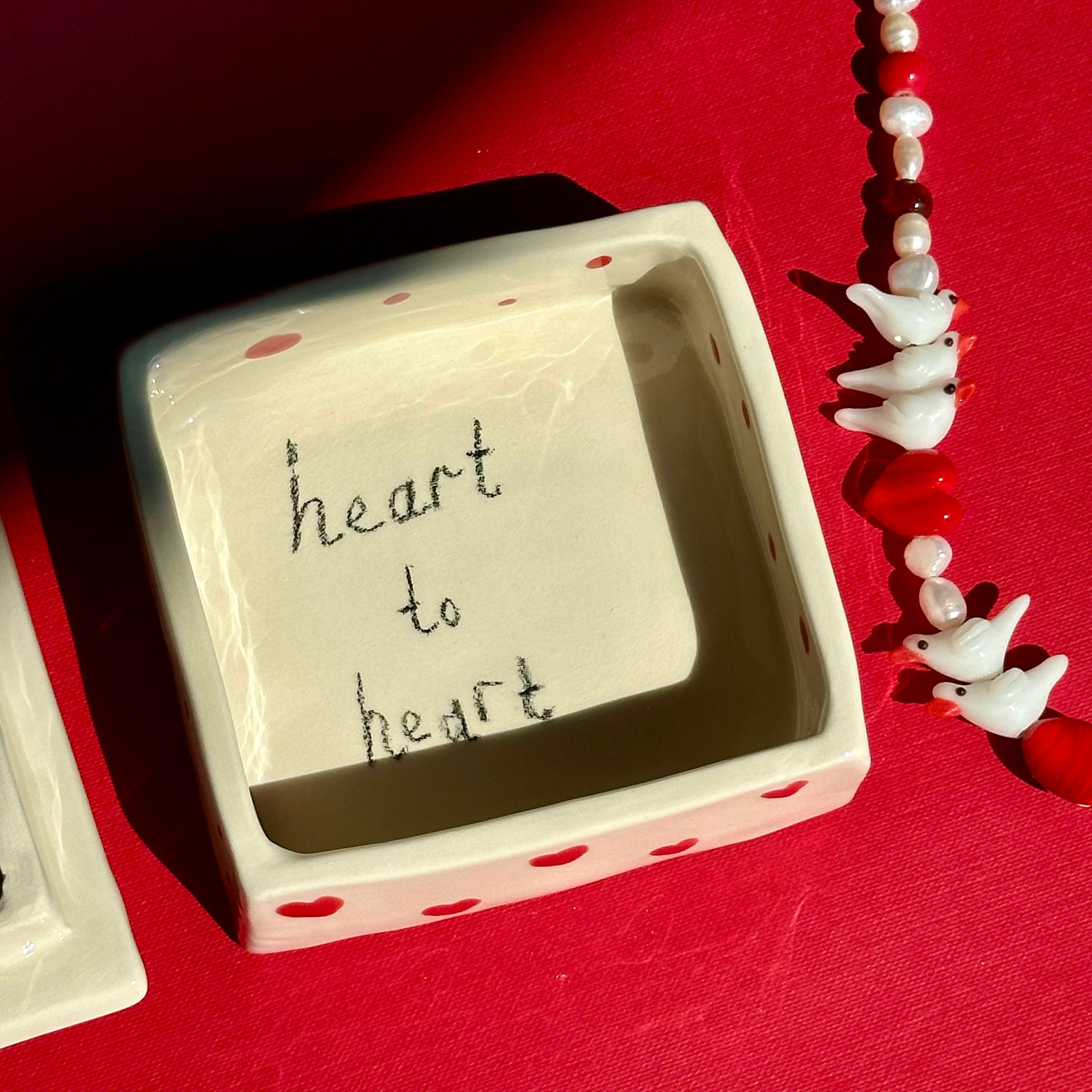 Heart to heart takı kutusu ve kolyesi