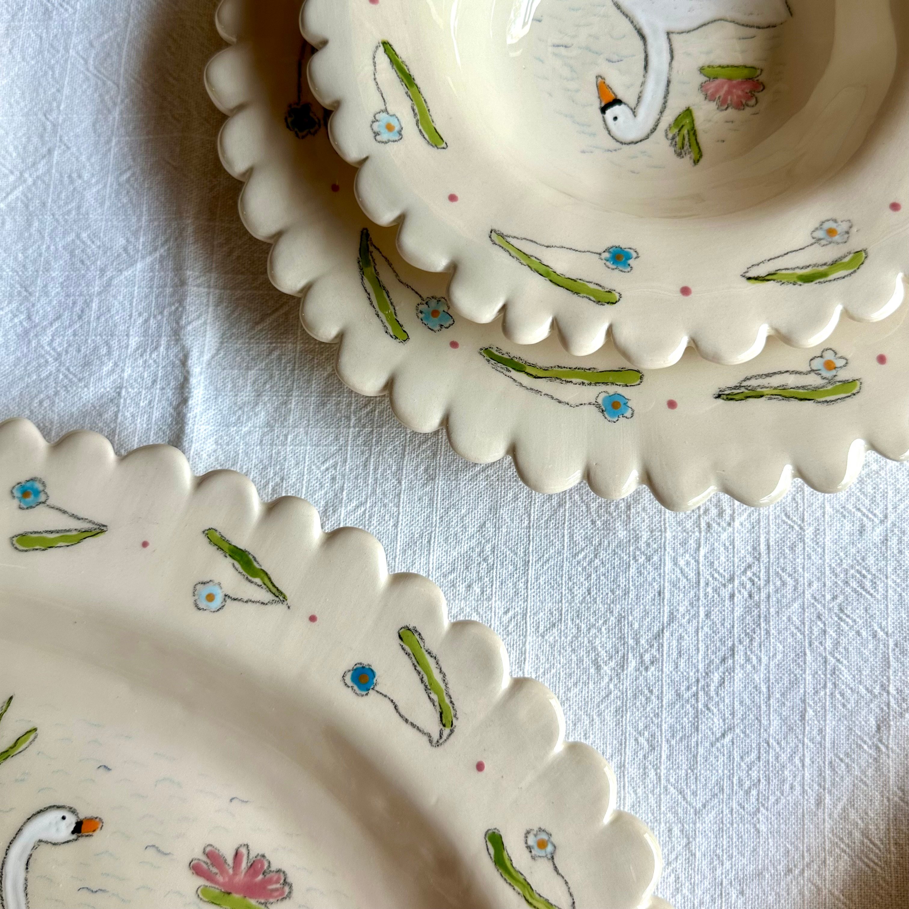 Swan collection çukur tabak 