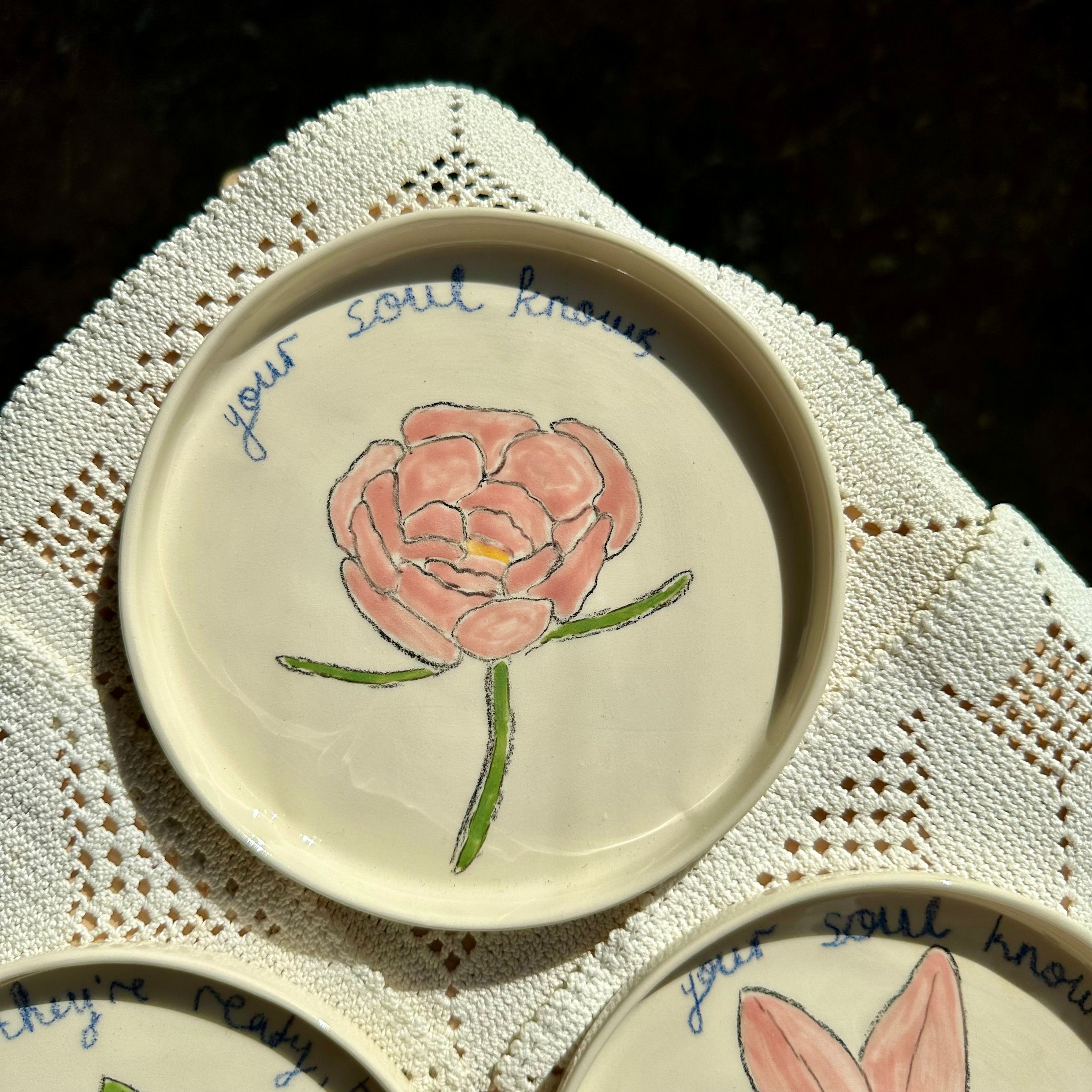 Şakayık tabak 15 cm