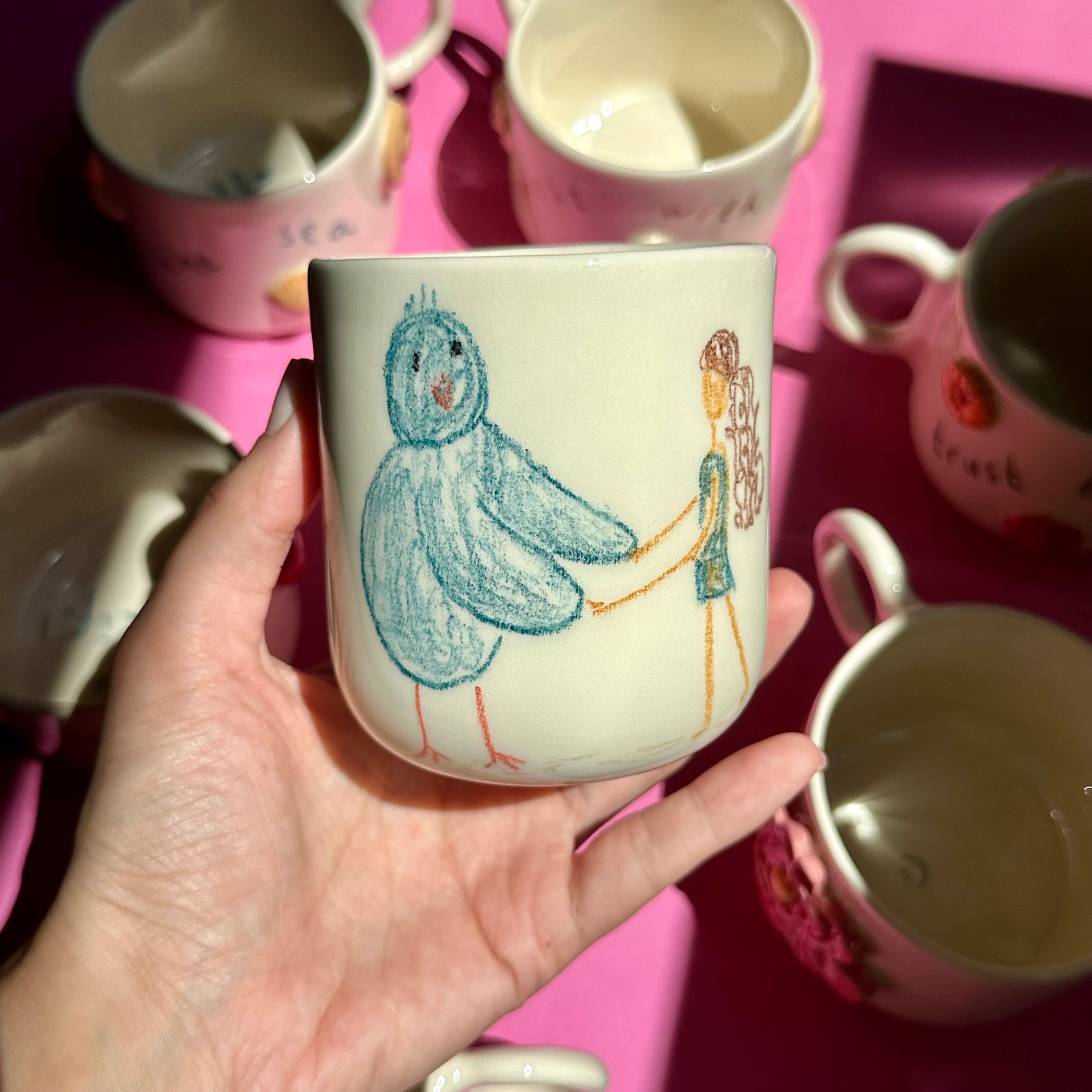 Blue bird favorite feeling mug