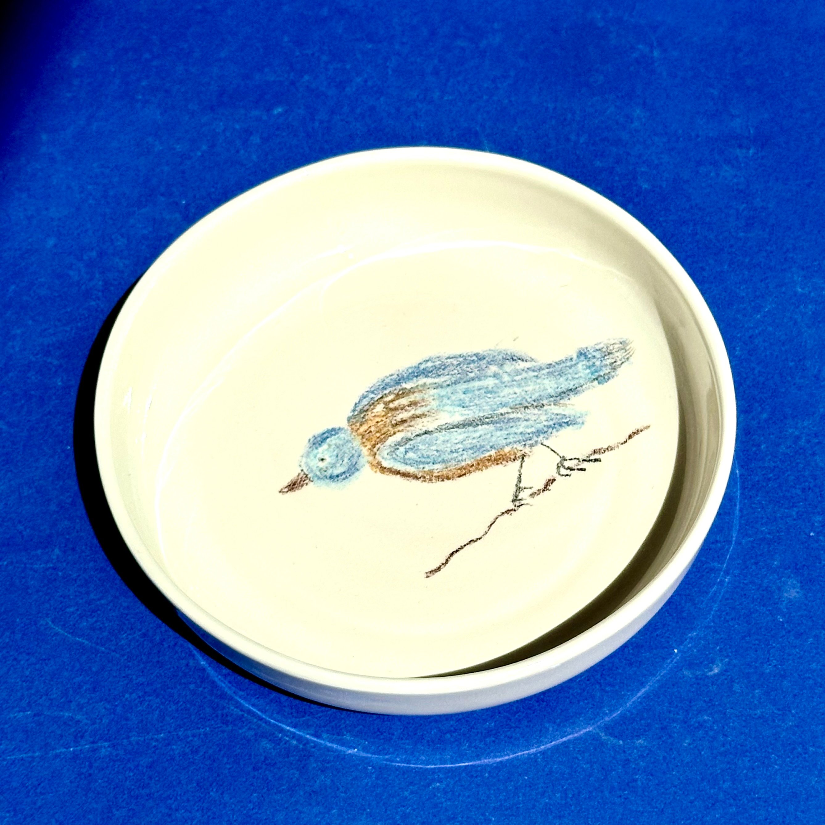 Blue bird mini plate