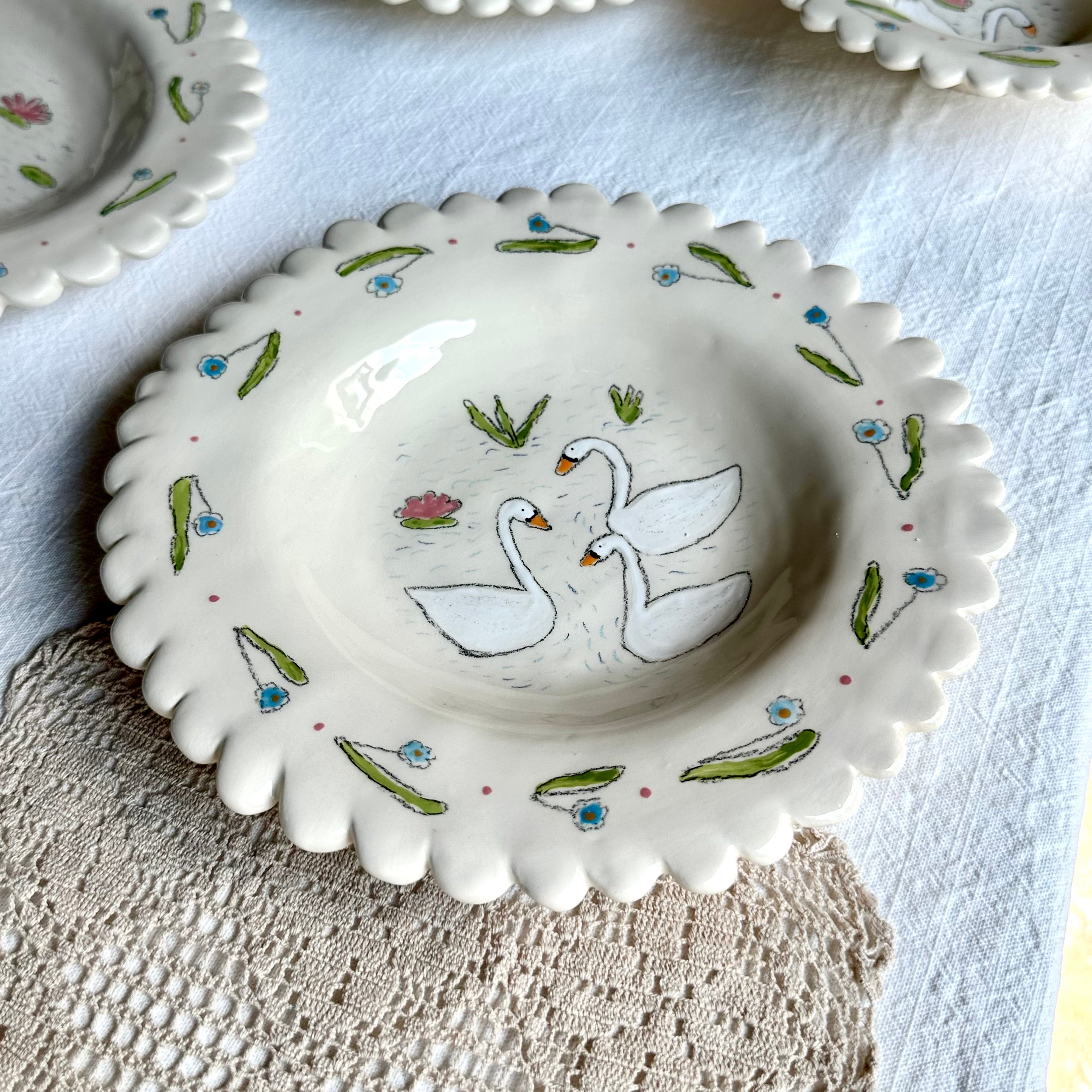 Swan collection çukur tabak 