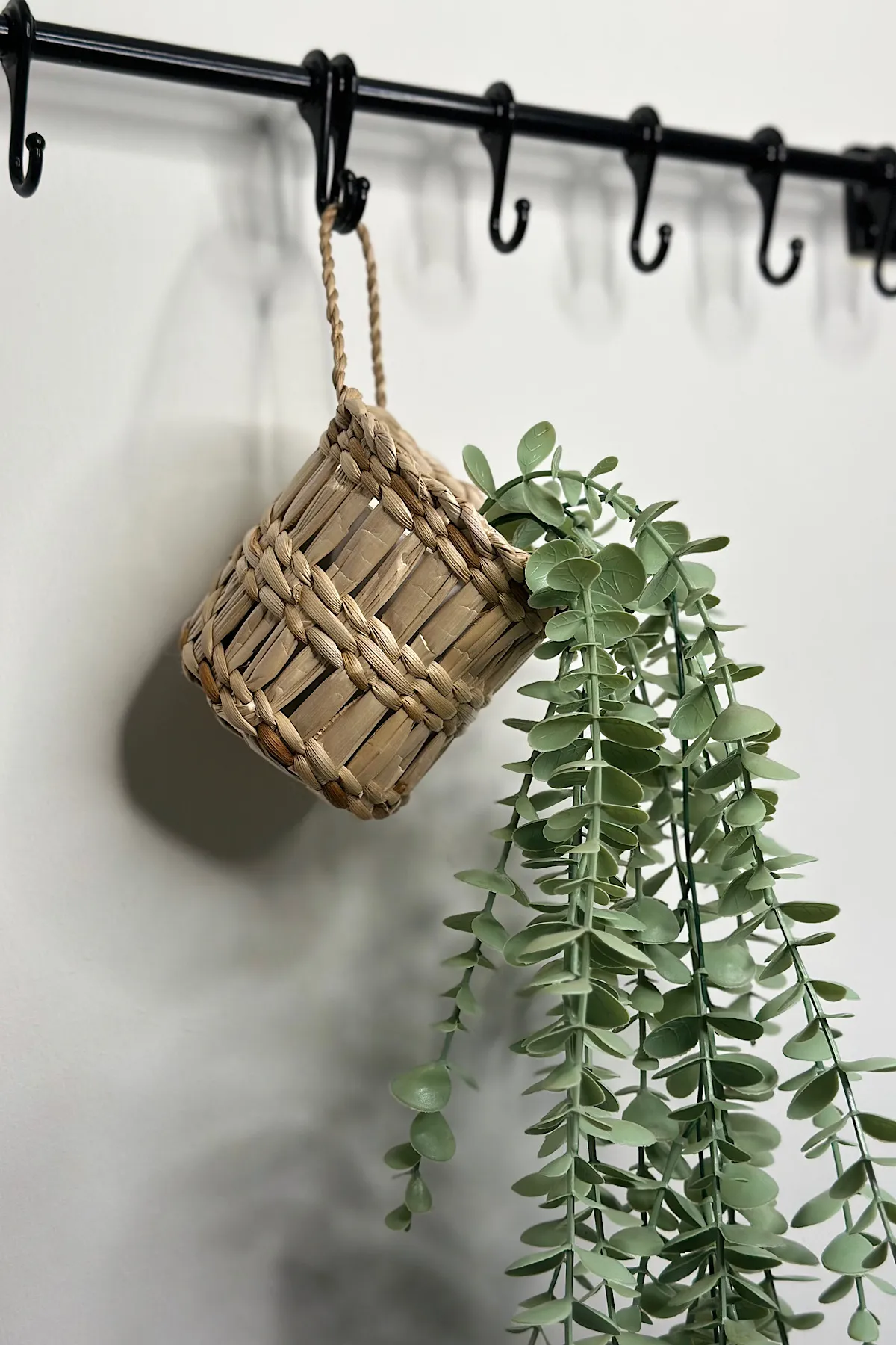 Dekoratif Çok Amaçlı Doğal El Yapımı Hasır Saksı Sepet / 10x10CM