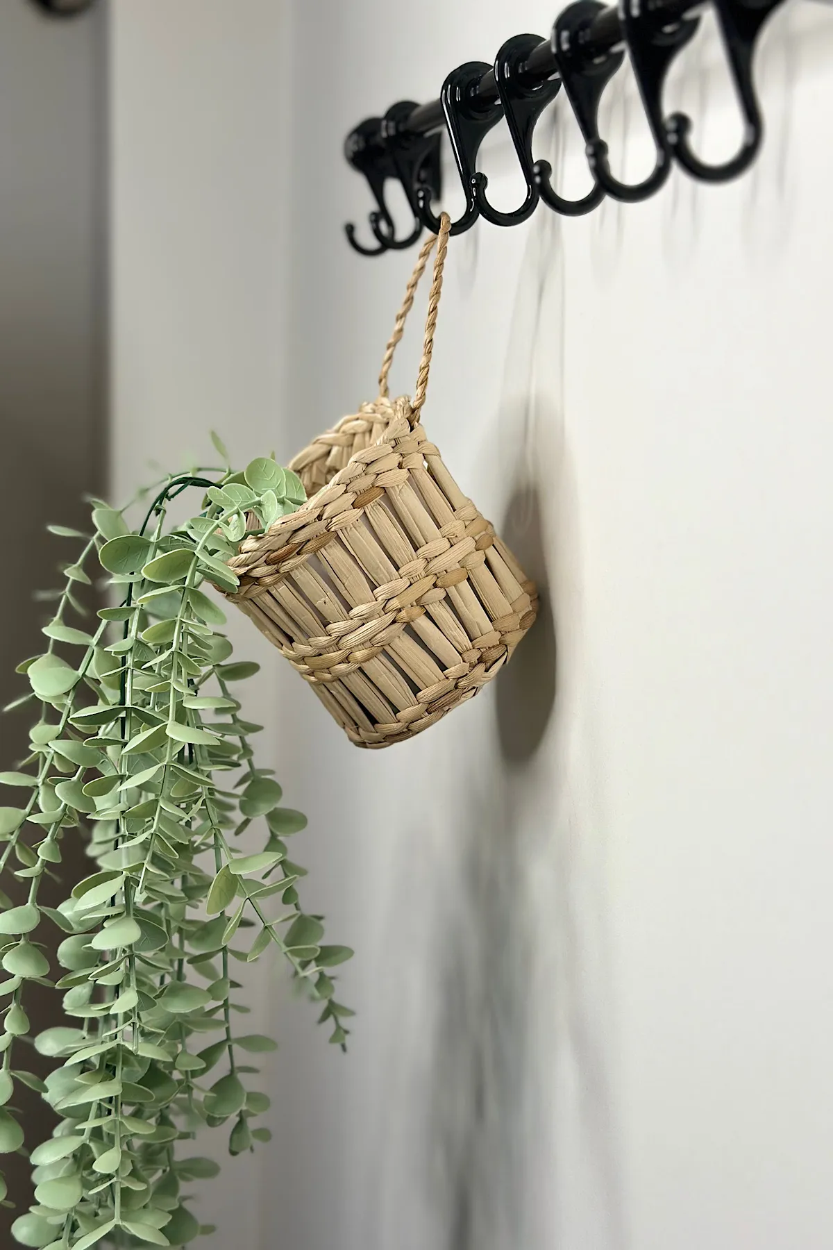 Dekoratif Çok Amaçlı Doğal El Yapımı Hasır Saksı Sepet / 10x10CM