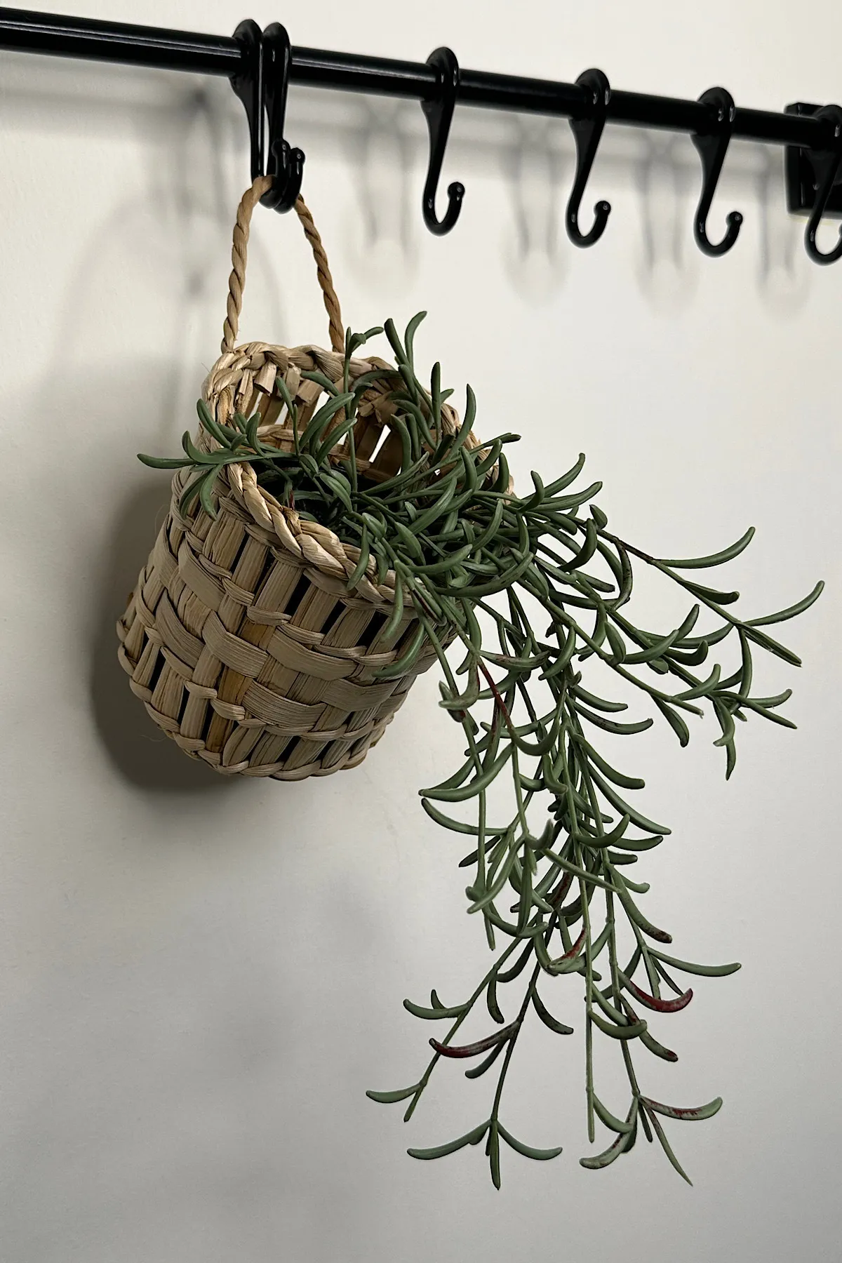 Dekoratif Çok Amaçlı Doğal El Yapımı Hasır Saksı Sepet / 10x10CM