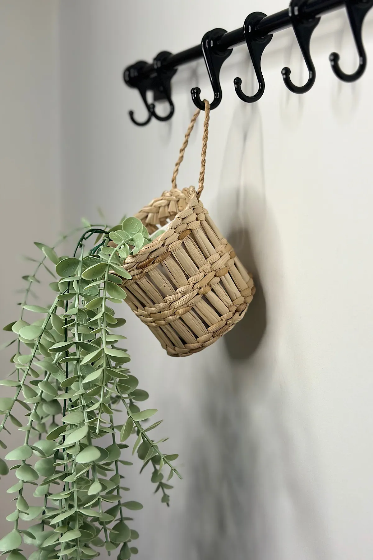 Dekoratif Çok Amaçlı Doğal El Yapımı Hasır Saksı Sepet / 10x10CM