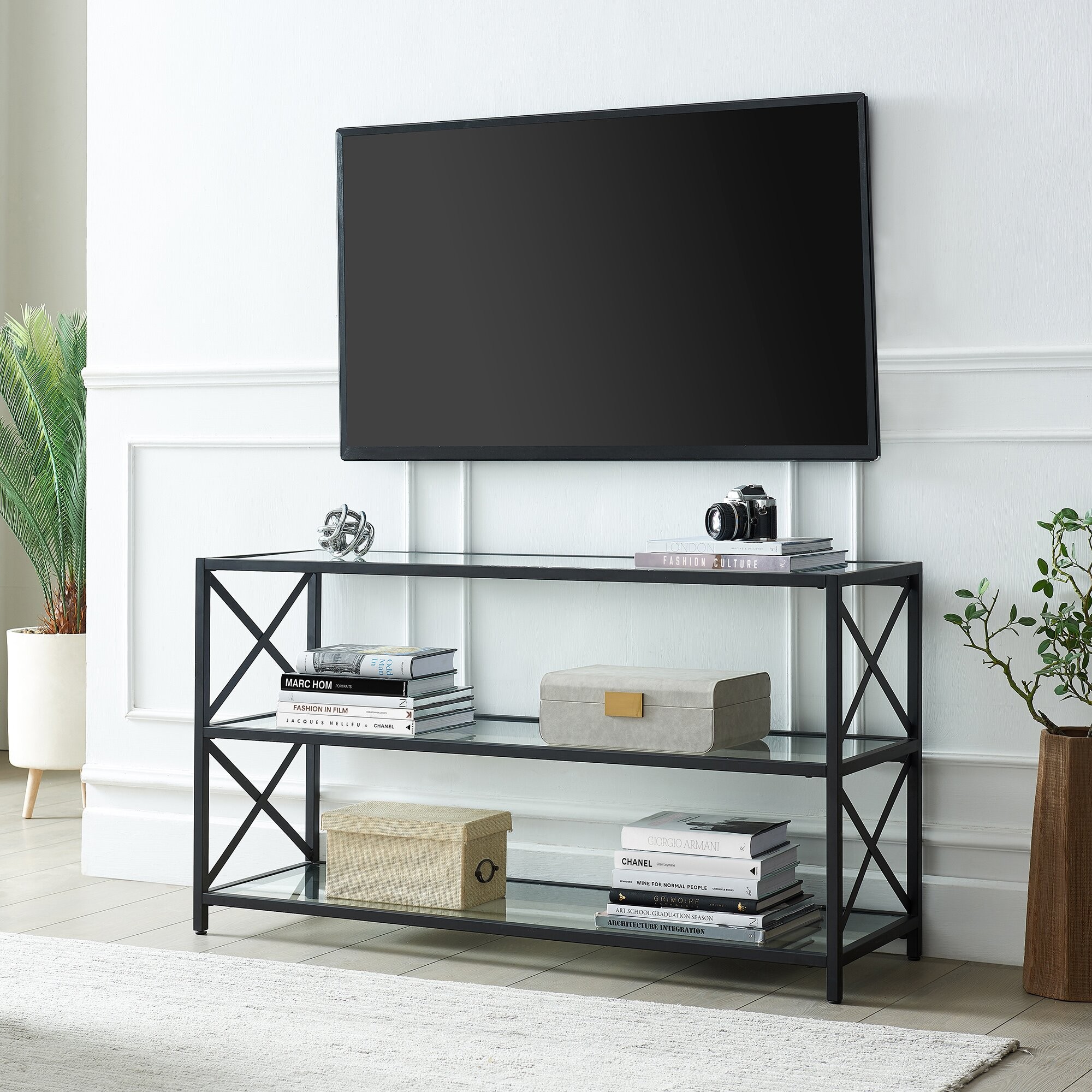 Siyah Metal Tv Ünitesi SİYAHTVSTAND