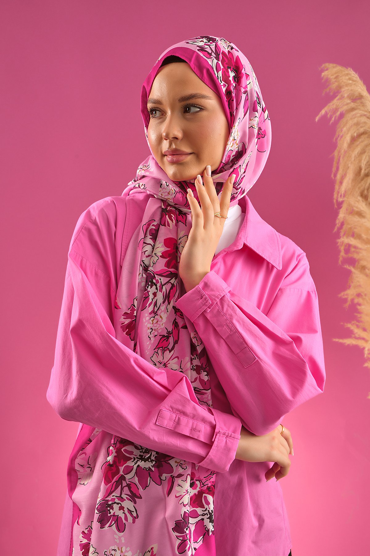 Yasemen Şal - Pembe