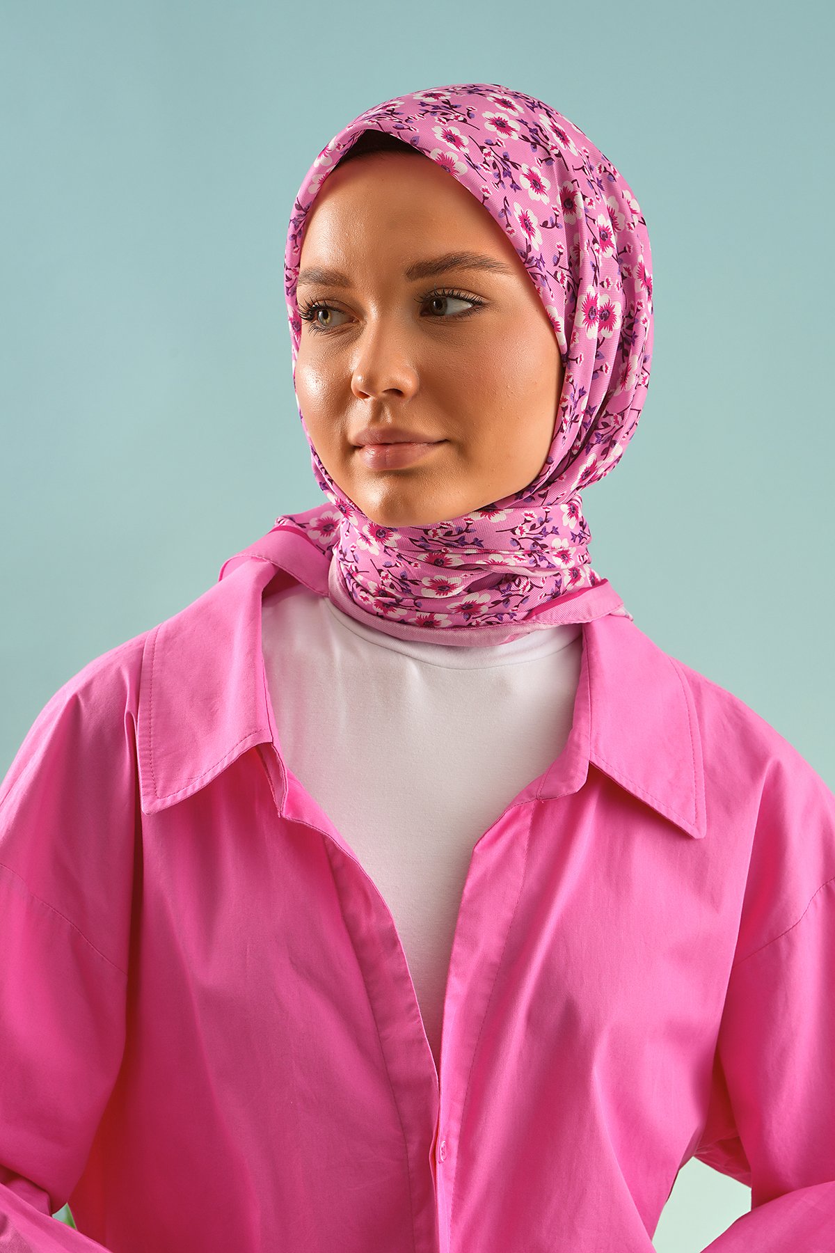 Menekşe Eşarp - Pembe