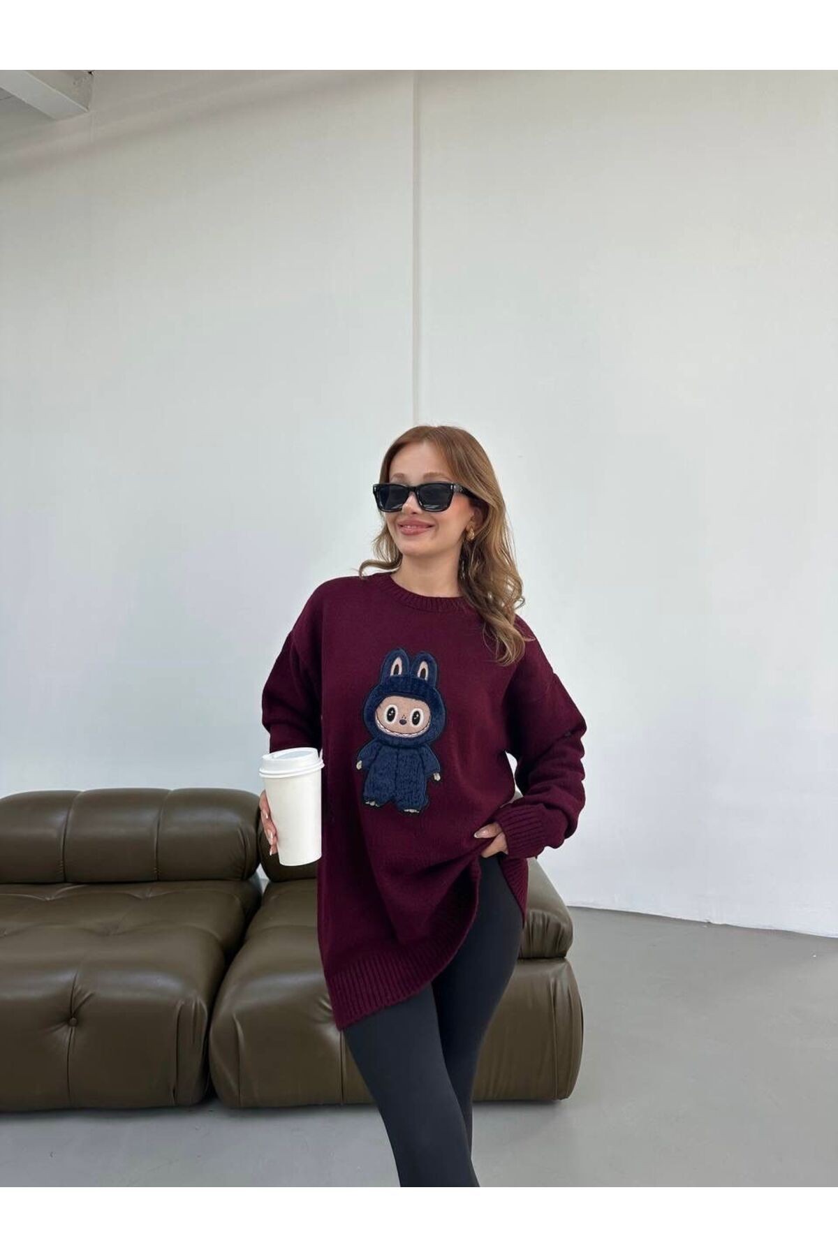Labubu Yumos Oversize Triko Kazak