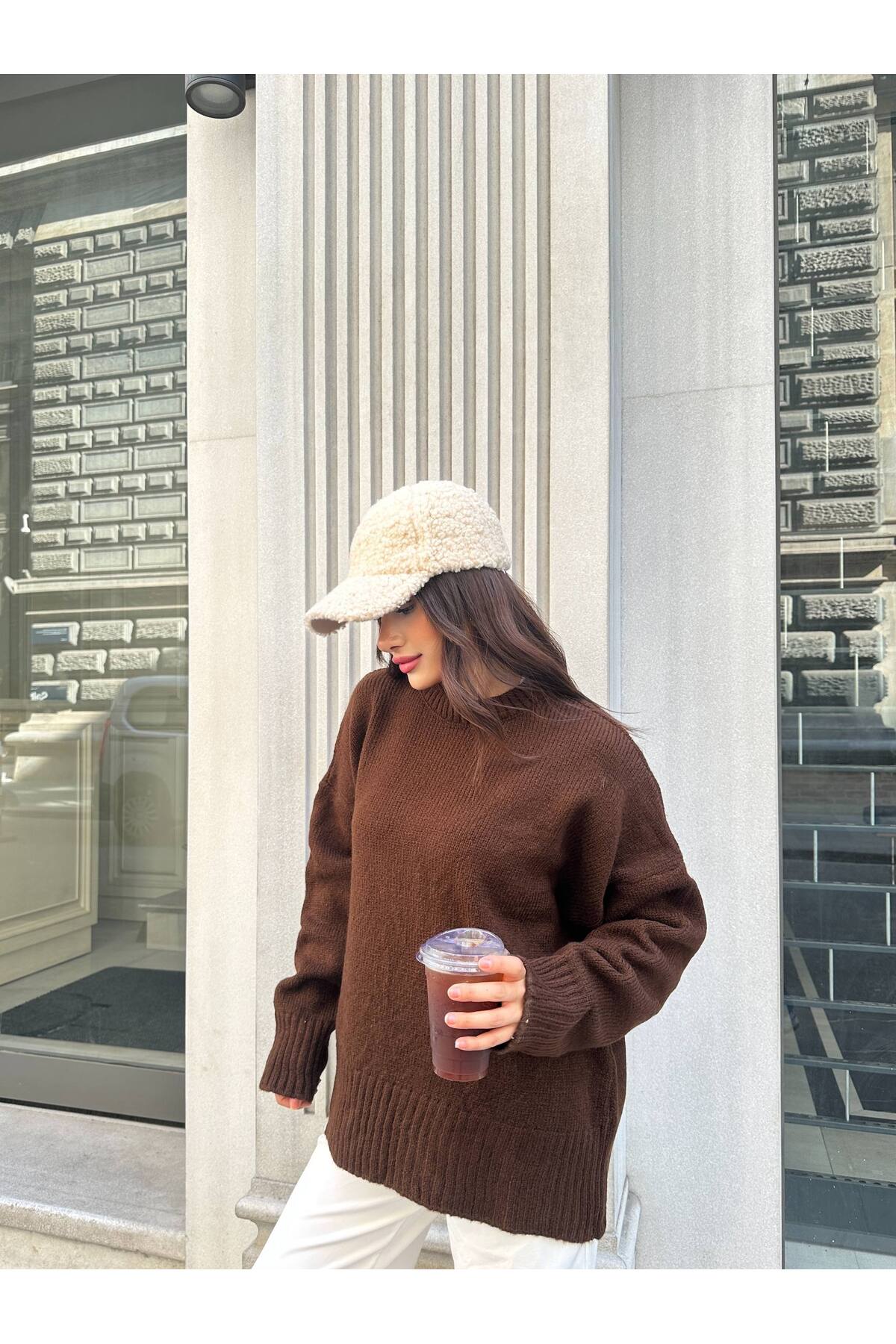 Yumoş Oversize Kadın Triko Kazak