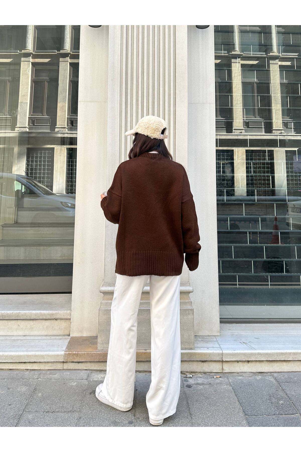 Yumoş Oversize Kadın Triko Kazak