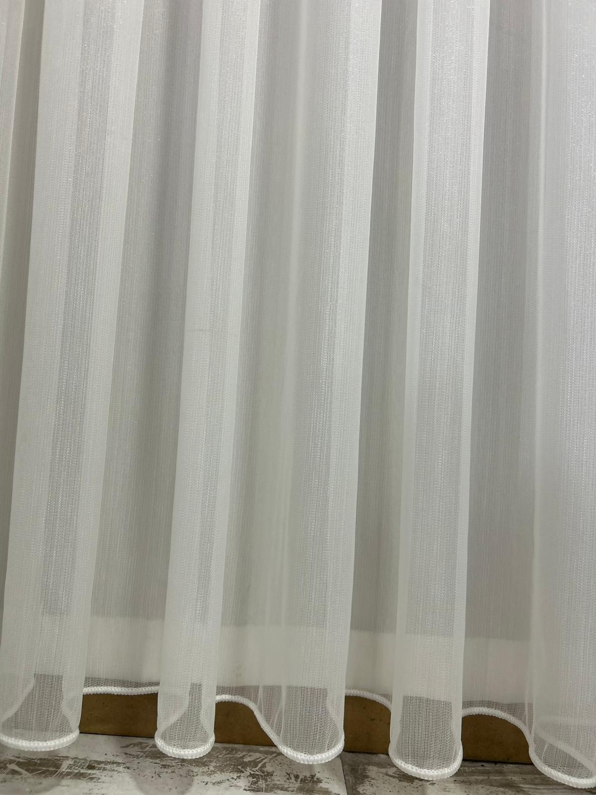 Lüks Keten Simli Bambu Tül Perde 1x3 SIK PİLE