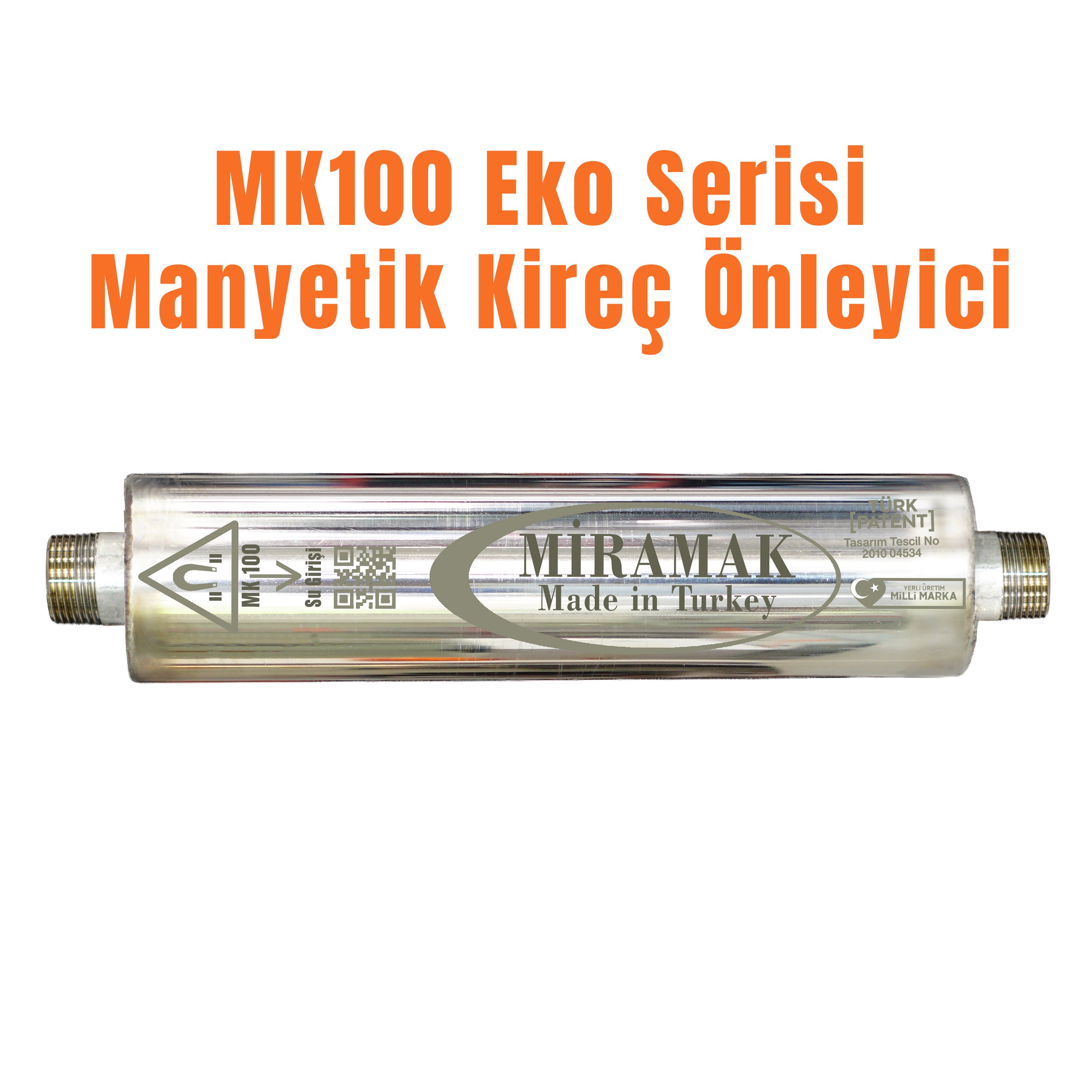 MK100 Eko Silindir Serisi Manyetik Kireç Önleyici