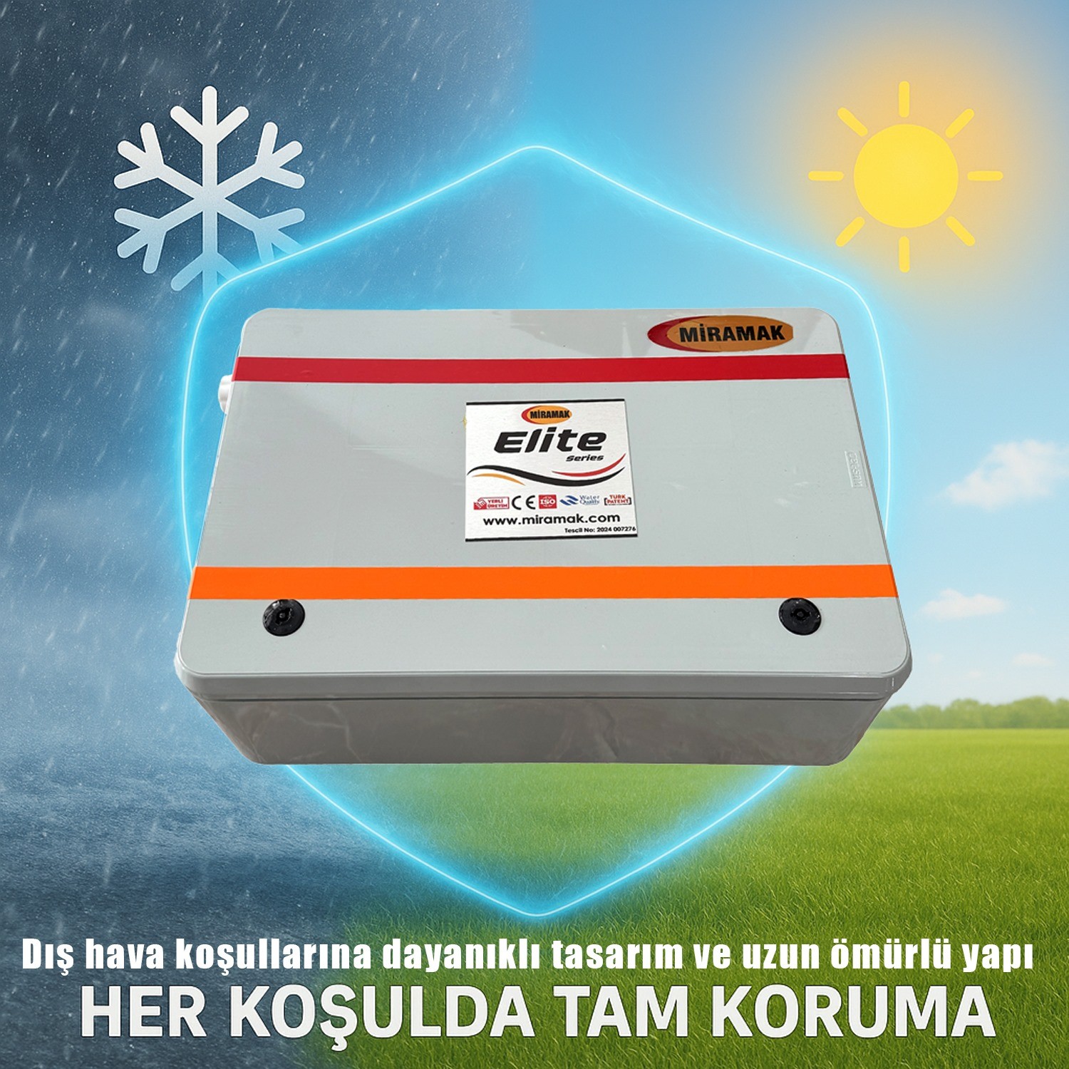 Elite Serisi 100 Ev Tipi Kompakt Su Filtresi ve Manyetik Kireç Önleyici Set
