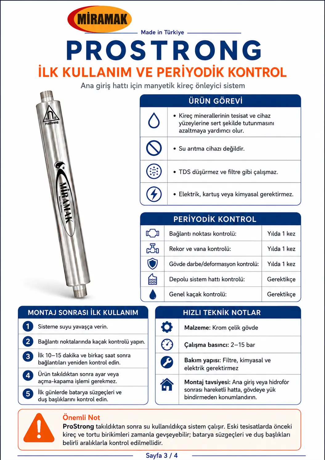 ProStrong montaj kılavuzu sayfa 3