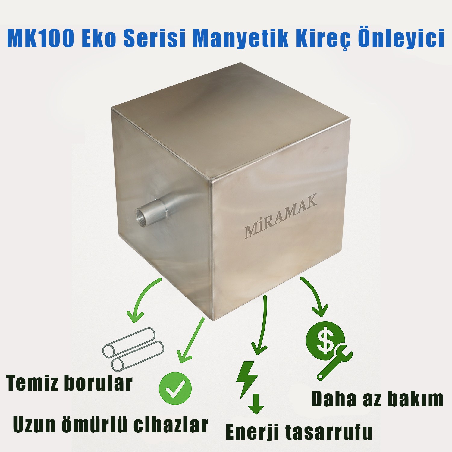 MK100 Eko Serisi Manyetik Kireç Önleyici
