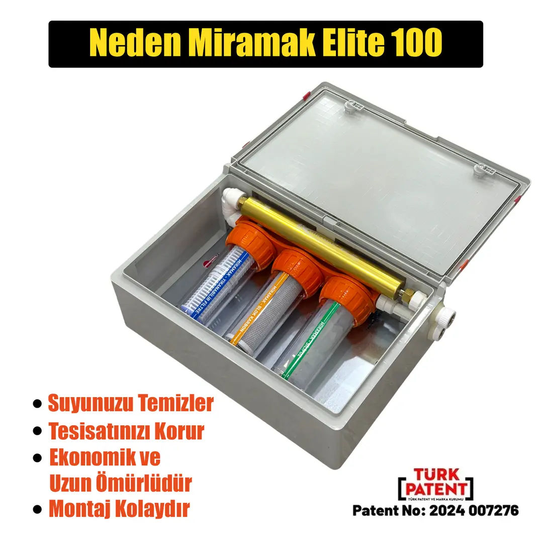 Elite 100 ev tipi filtre ve manyetik kireç önleyici set