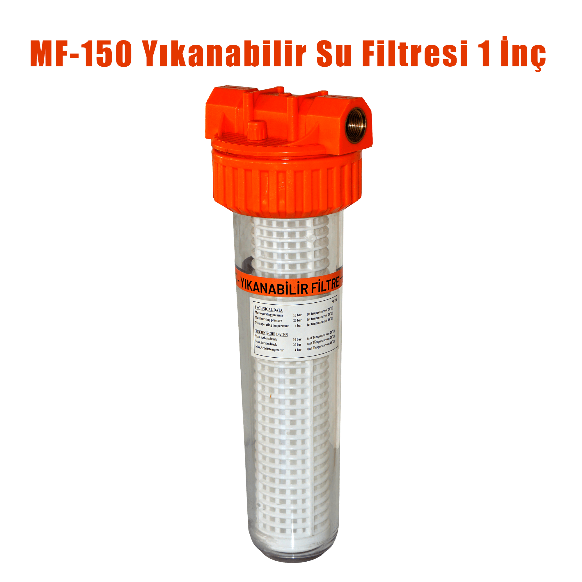MF-150 Yıkanabilir Su Filtresi 1 İnç