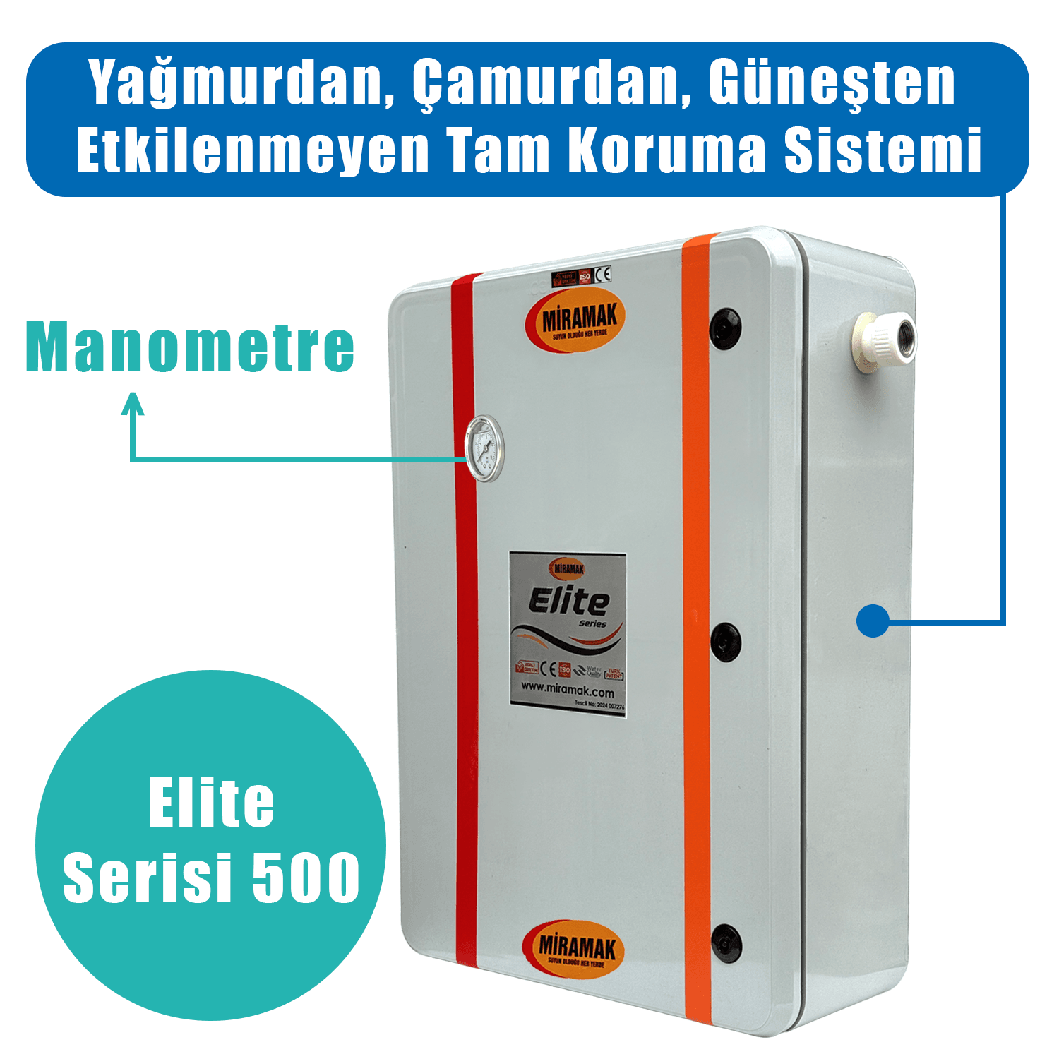 Miramak Elite 500 – Endüstriyel Su ve Kireç Koruma Sistemi 1"inç 