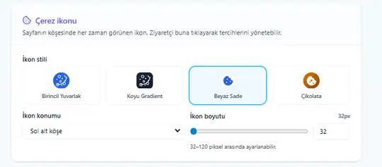 serpinGO KVKK Uyumlu Çerez Yönetimi ekran görüntüsü 2