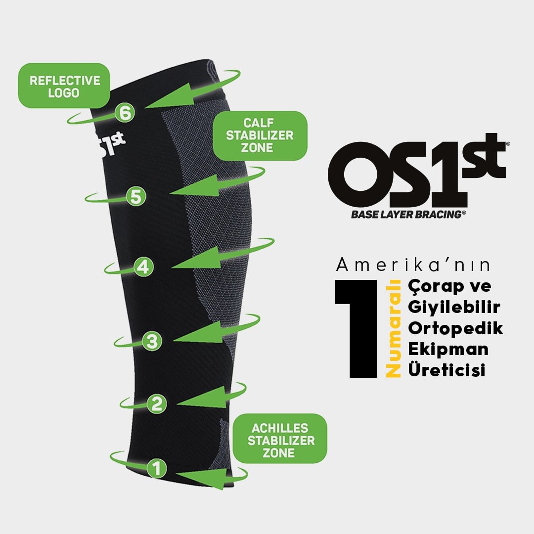 OS1st CS6 Performance Calf Sleeves, medical-grade support