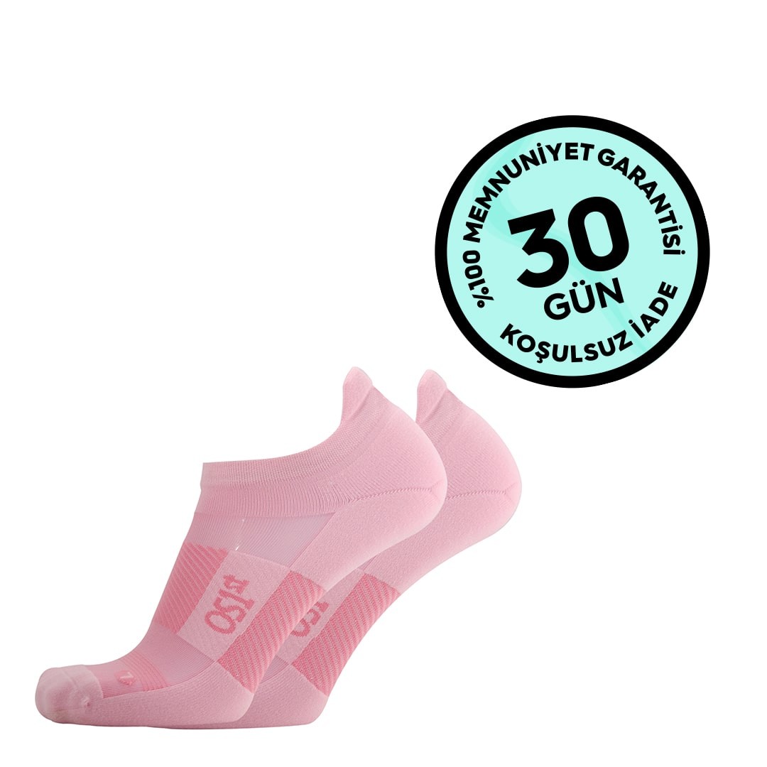 Ultra-lightweight, antibacterial sports socks. Provides maximum airflow to keep feet cool. Non-slip in shoes, prevents blisters. - Pembe
