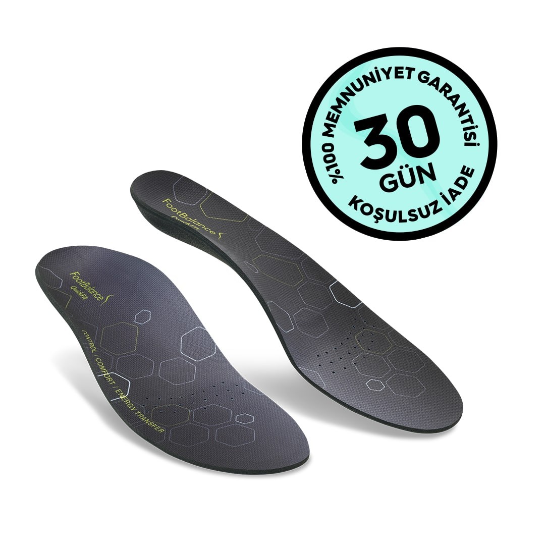 Designed for football, cycling and skiing shoes. Reduces end-of-day pain in feet and soles. Protects against injury.