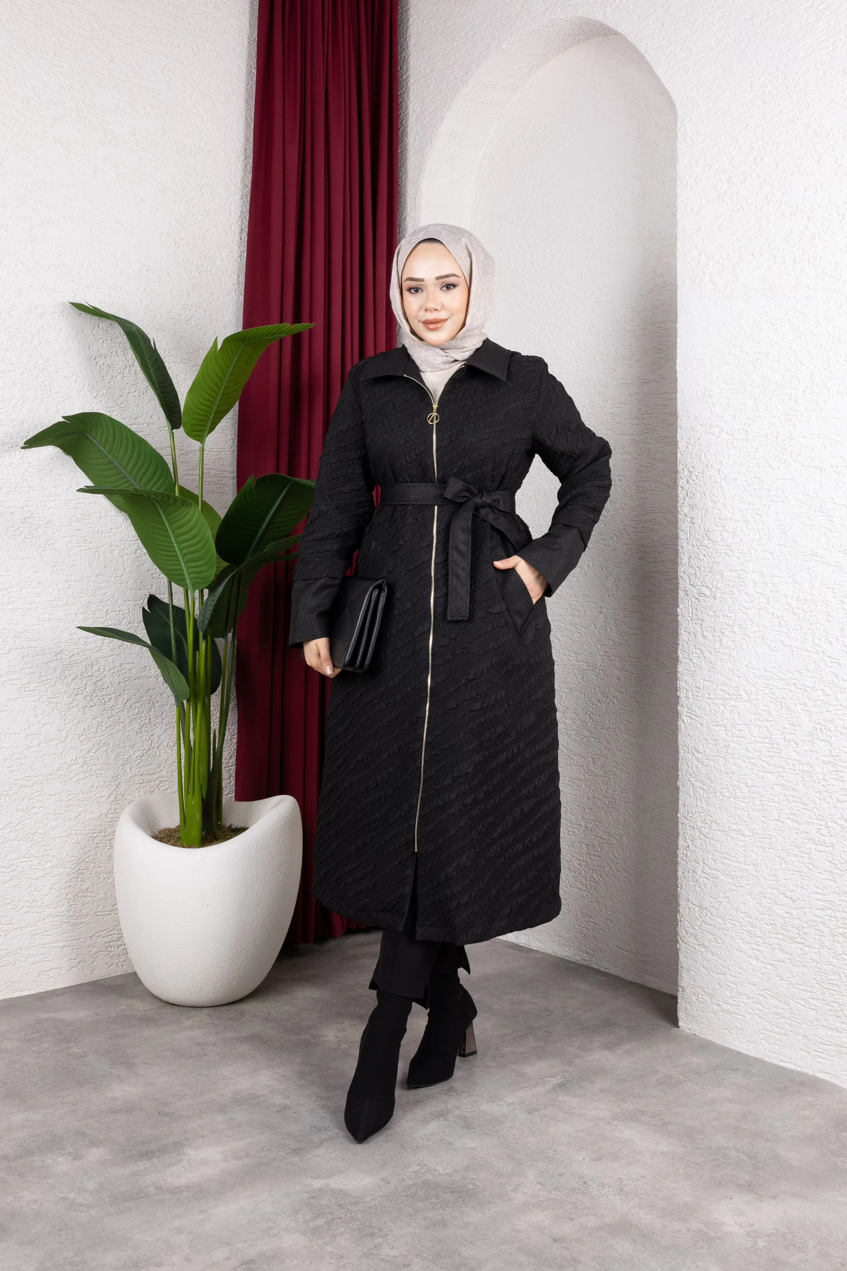 Marka Model Belen Kap - Siyah