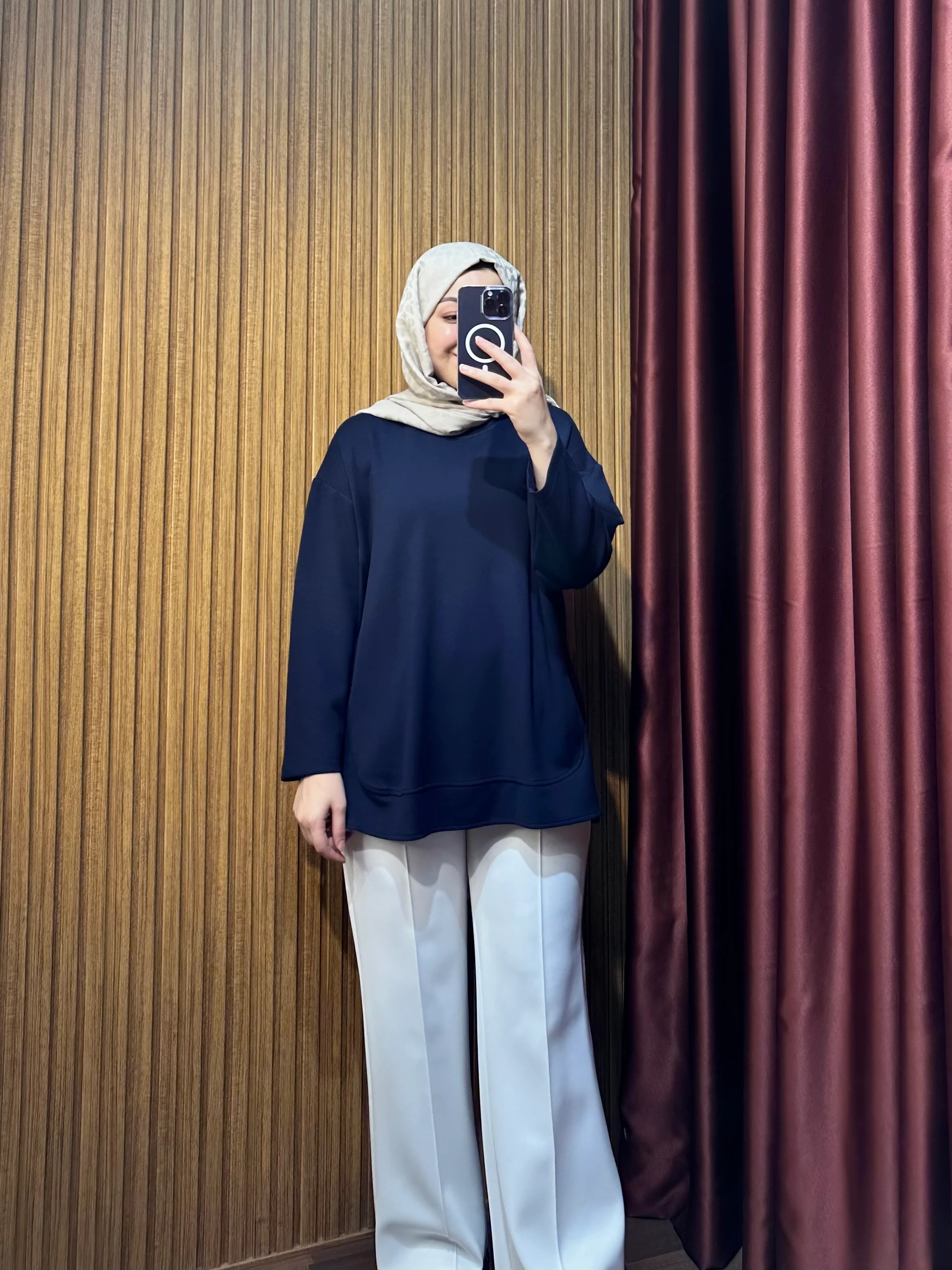 Oysh Modal Basıc Sweat - Lacivert