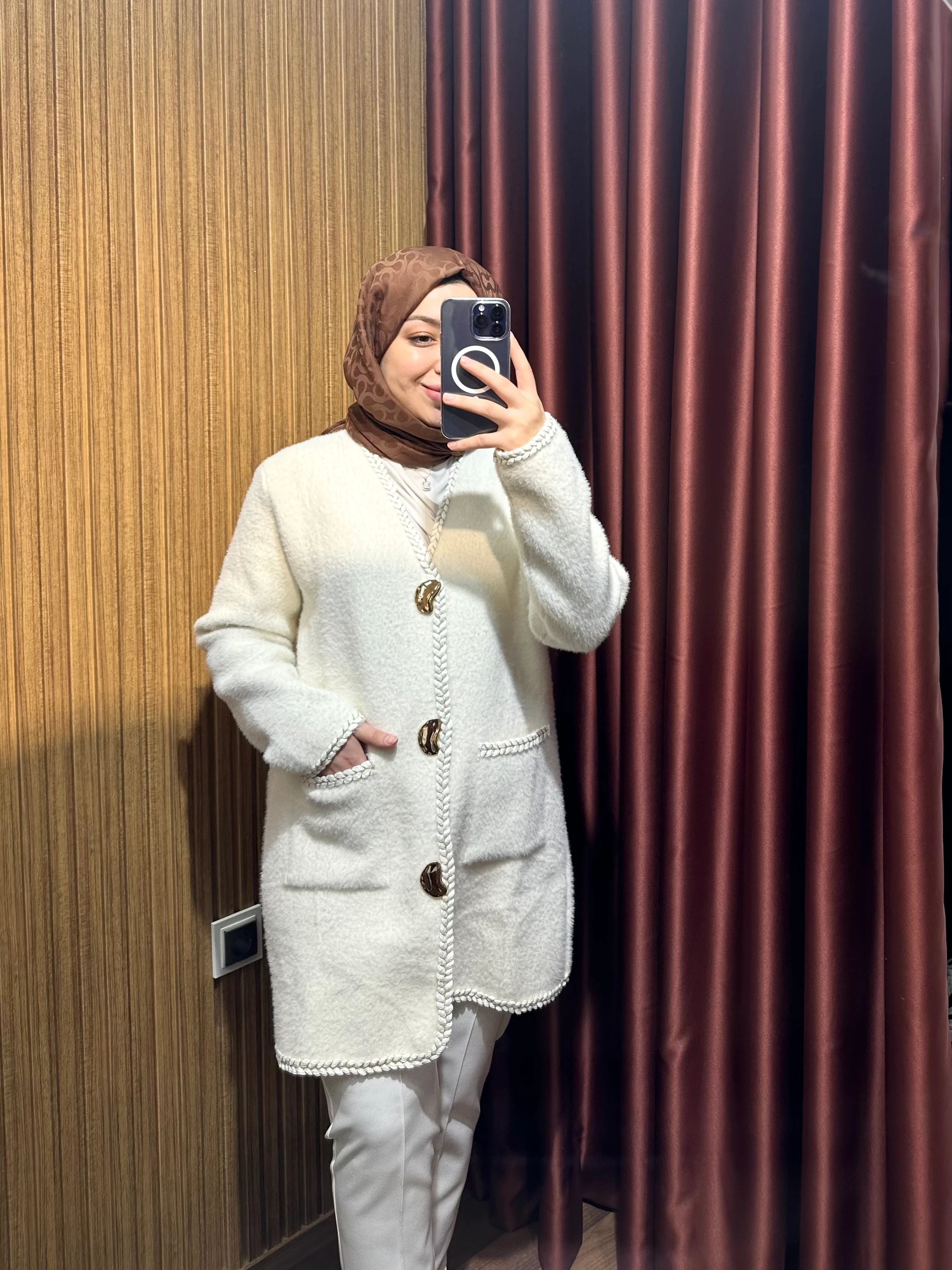 Angora Ceket - Beyaz