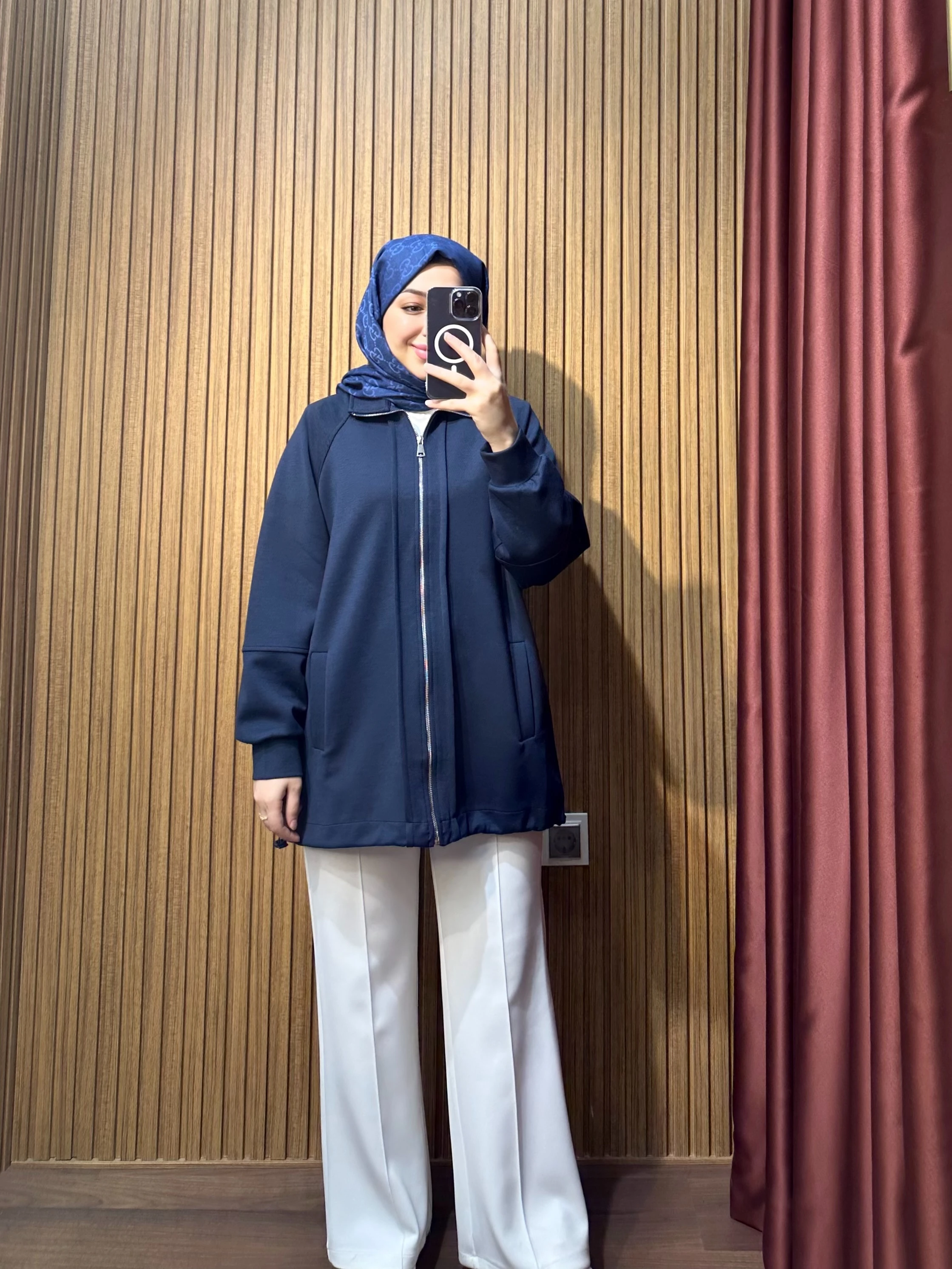 Fermuarlı Kısa Kap