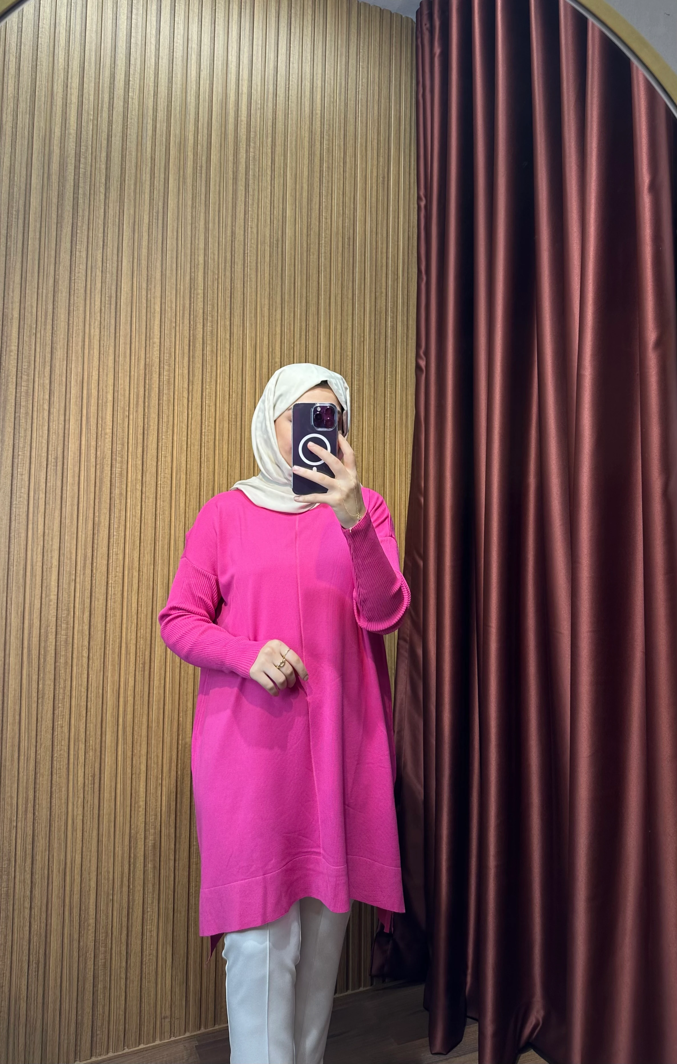 Merserize Tunik - FUŞYA