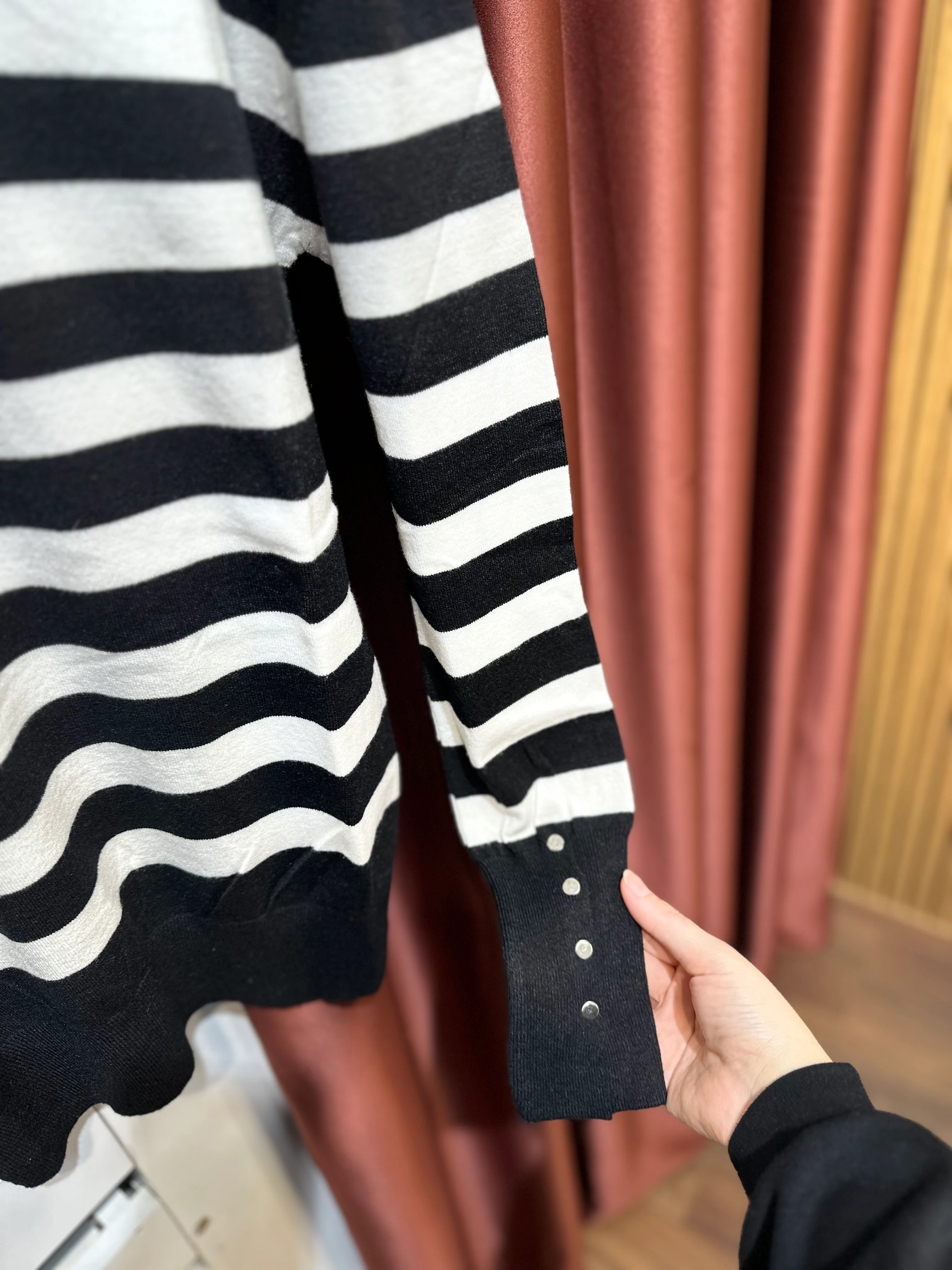 Çizgili Merserize Triko