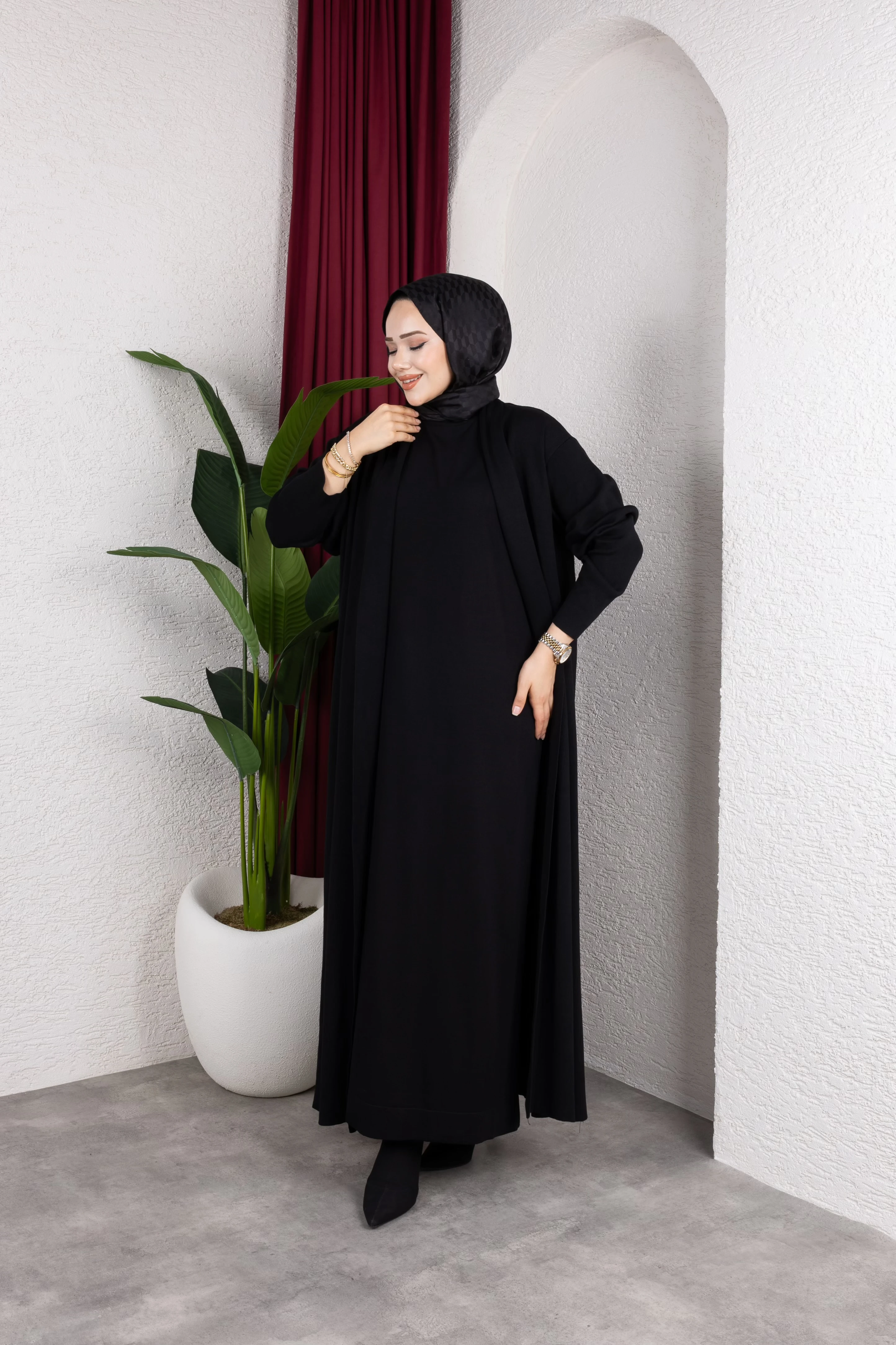 Sera İkili Çelik Örme Elbise