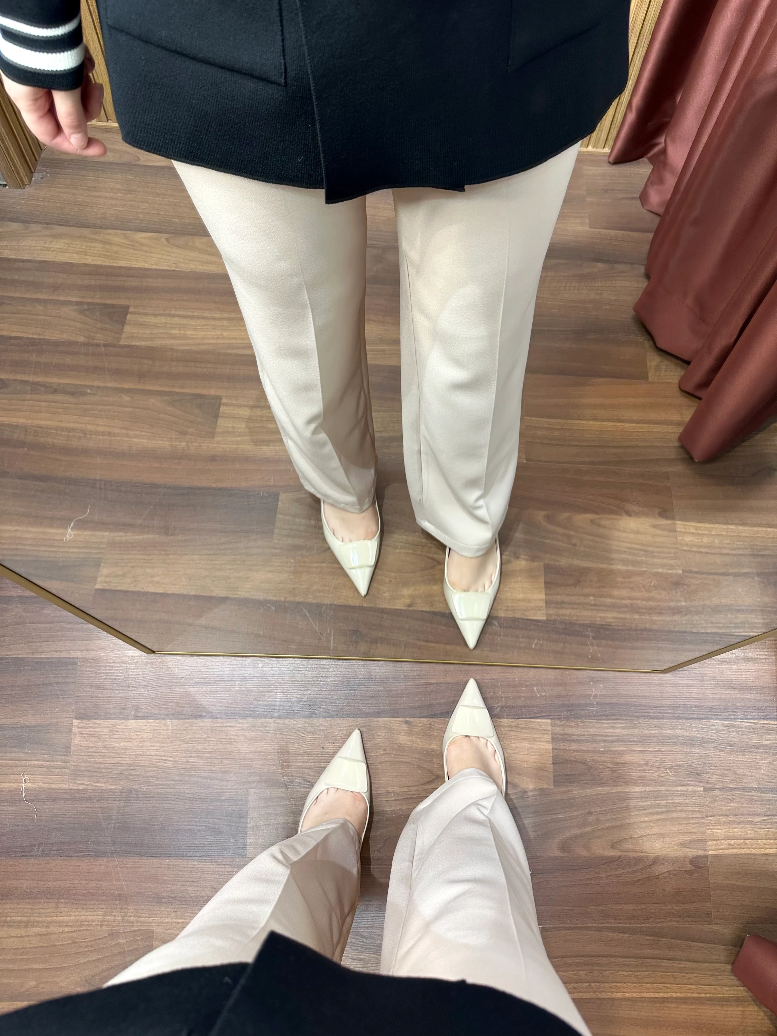 Kalem Pantolon - Krem