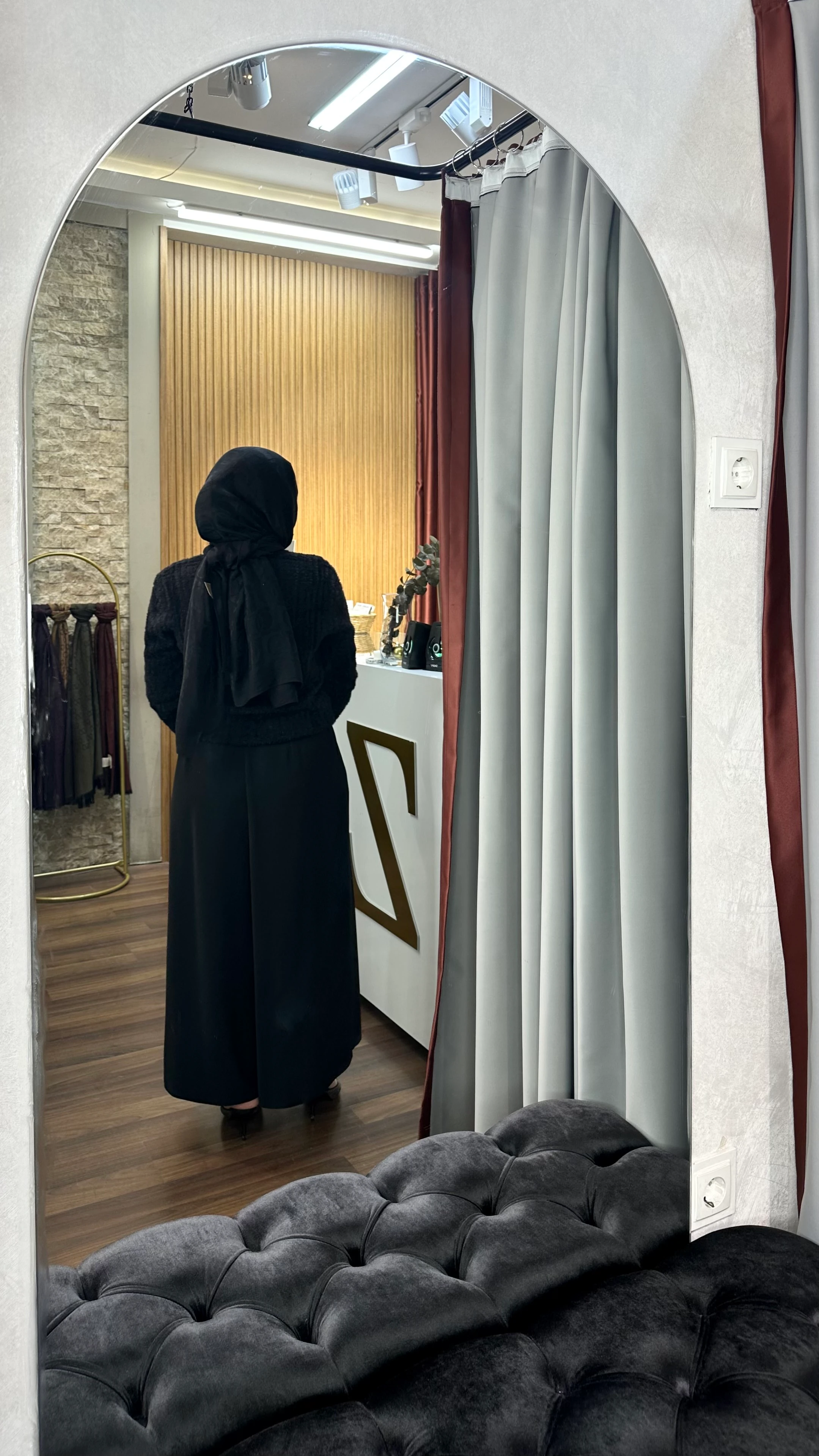 Dökümlü Krep Etek Pantolon