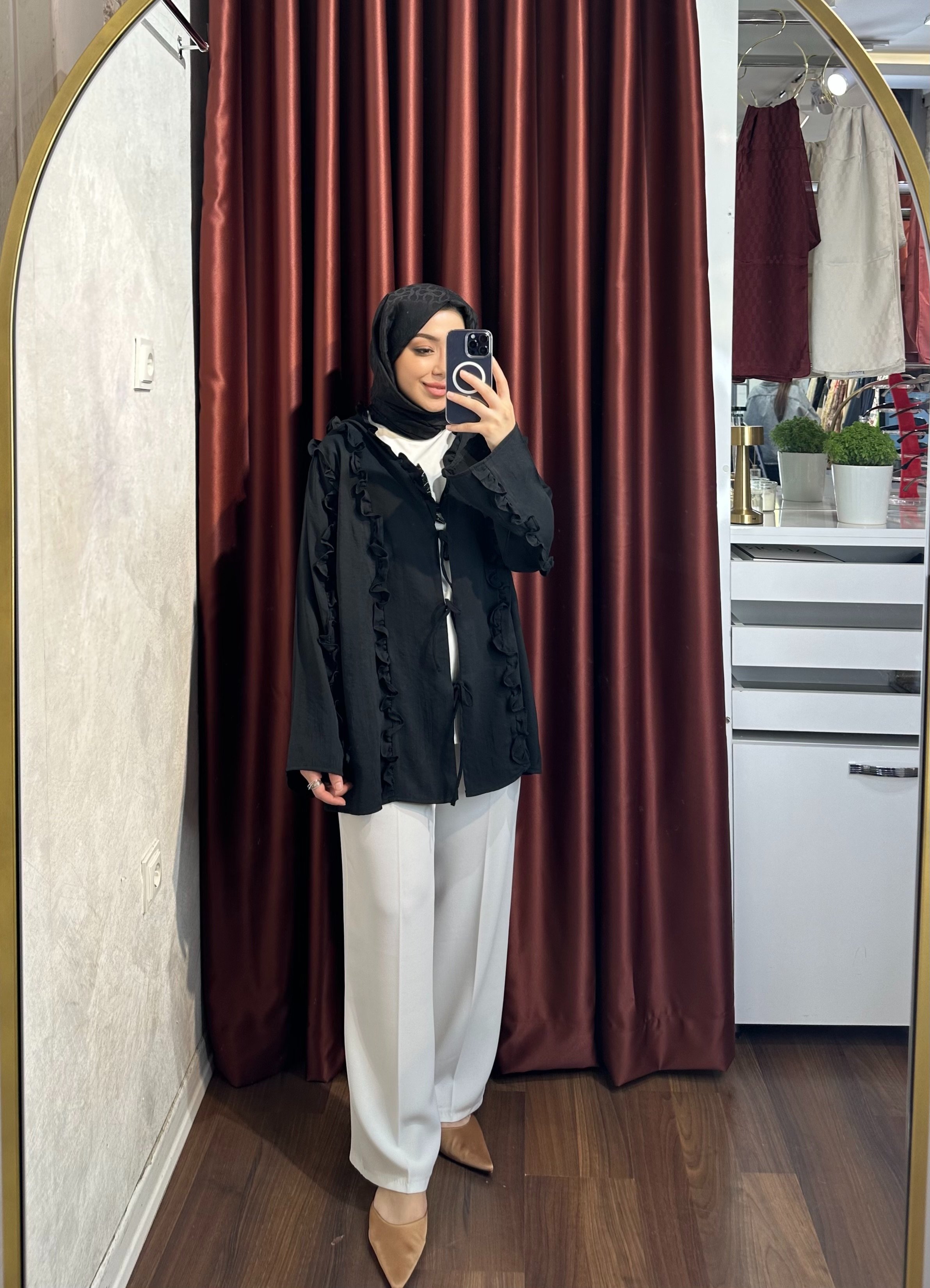 Fırfır Bağlamalı Kimono