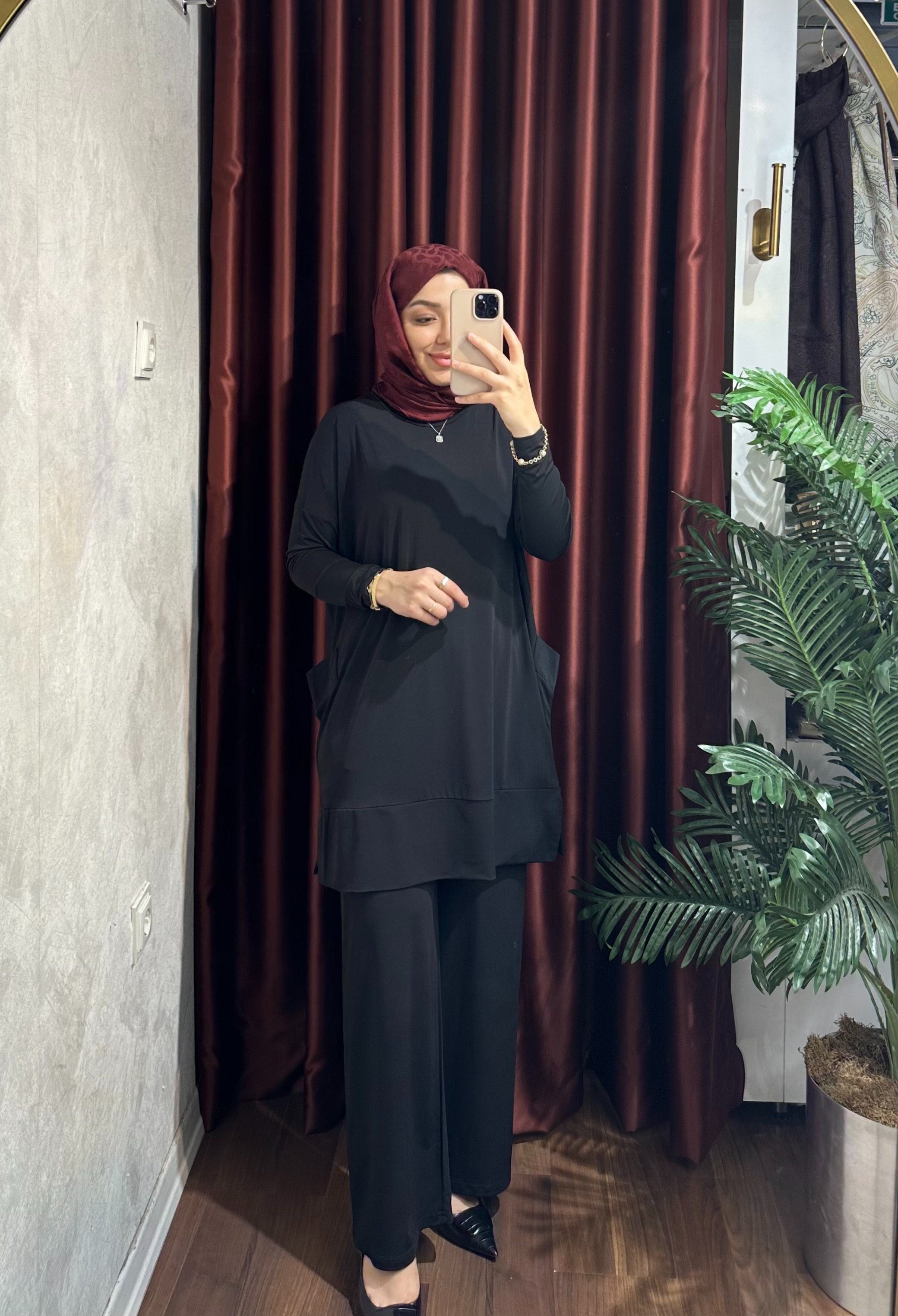 Cepli Sandy Takım - Siyah