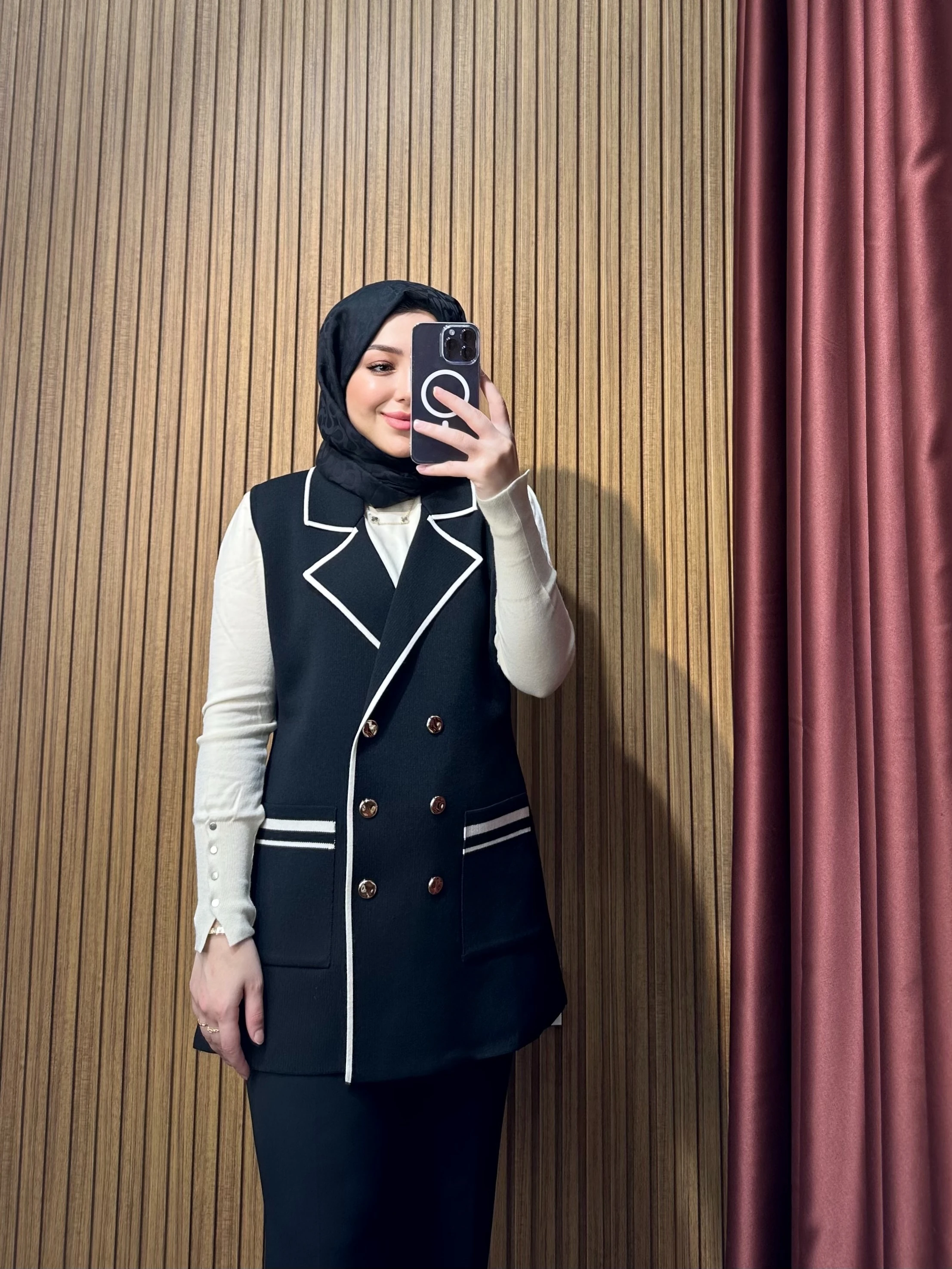 Blazer Yelek - Siyah