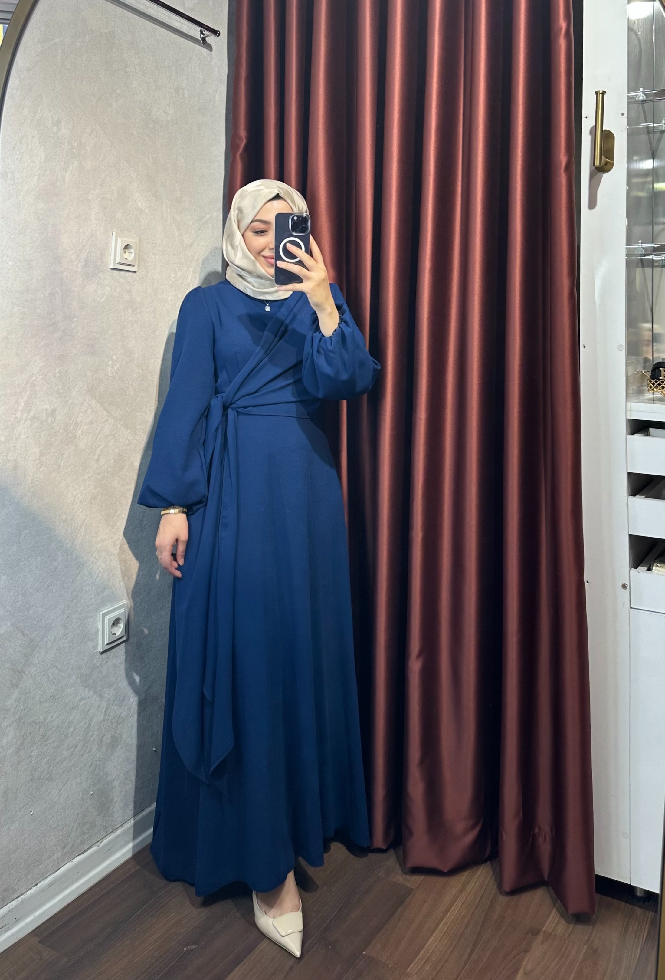 Safir Elbise - Lacivert