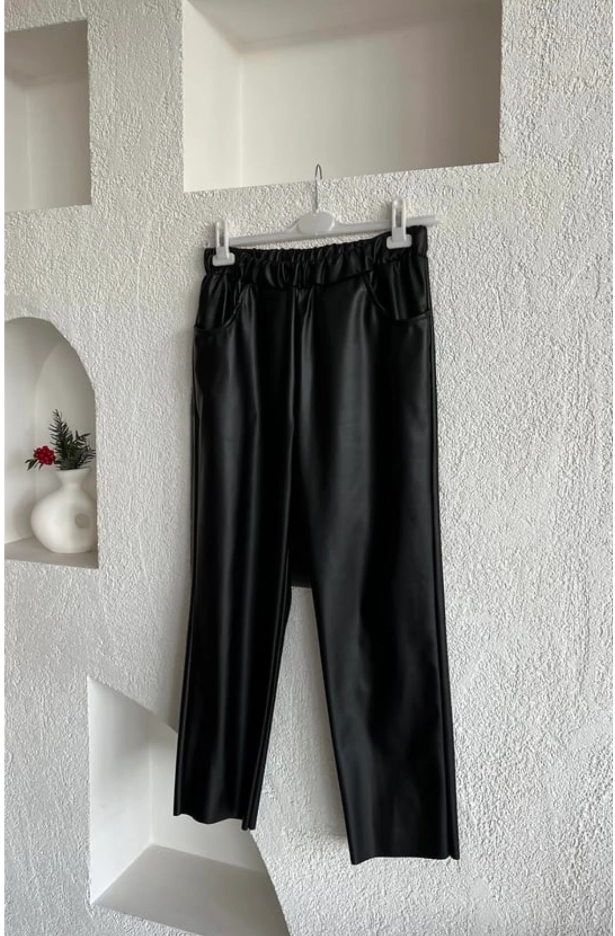 Deri Pantolon - Siyah