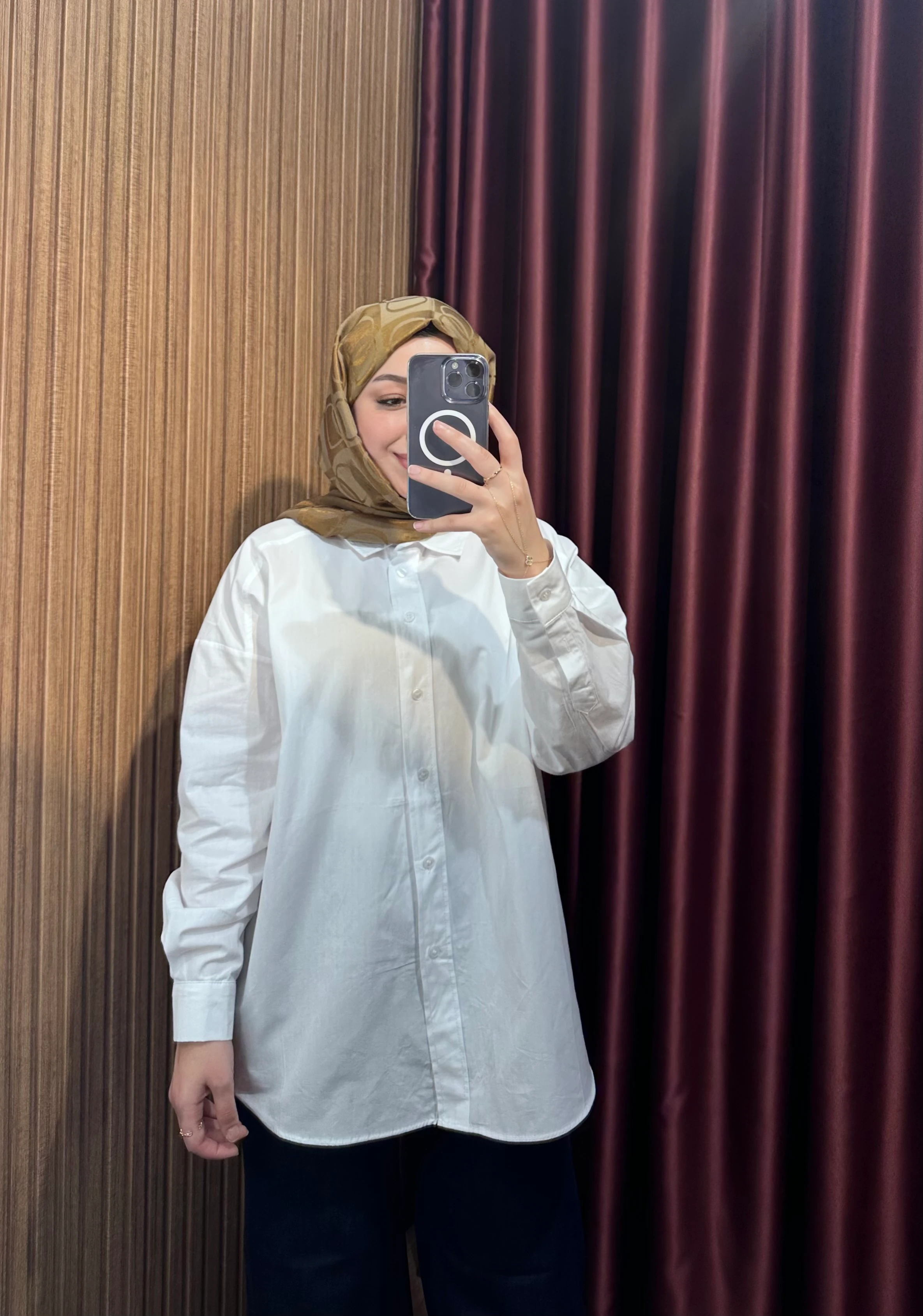 Basıc Cotton Gömlek - Beyaz