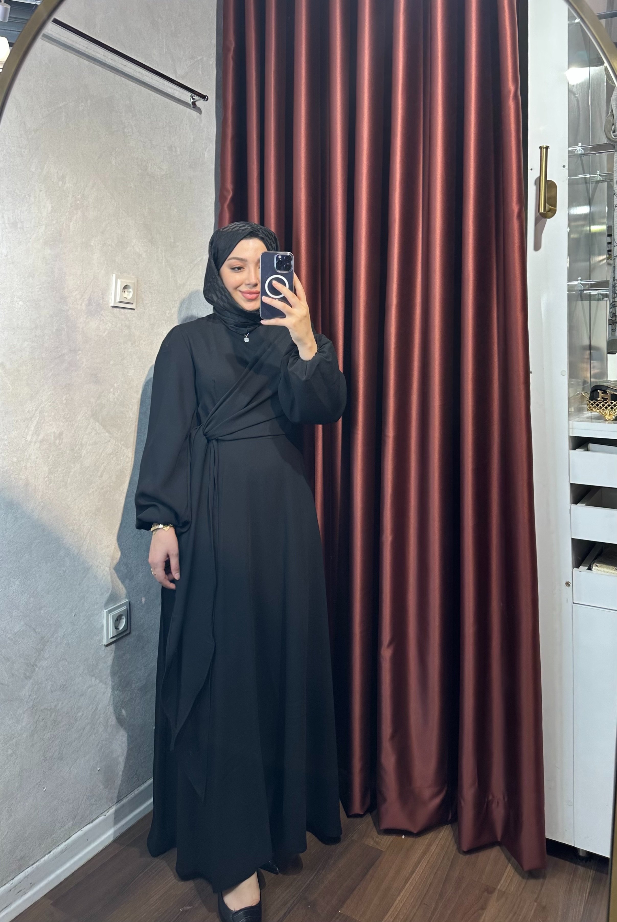Safir Elbise - Siyah