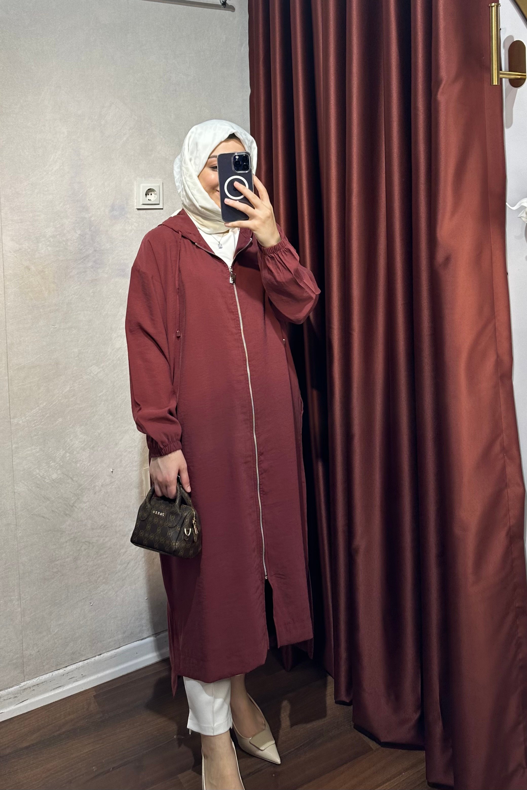 Premium Uzun Kap - Bordo