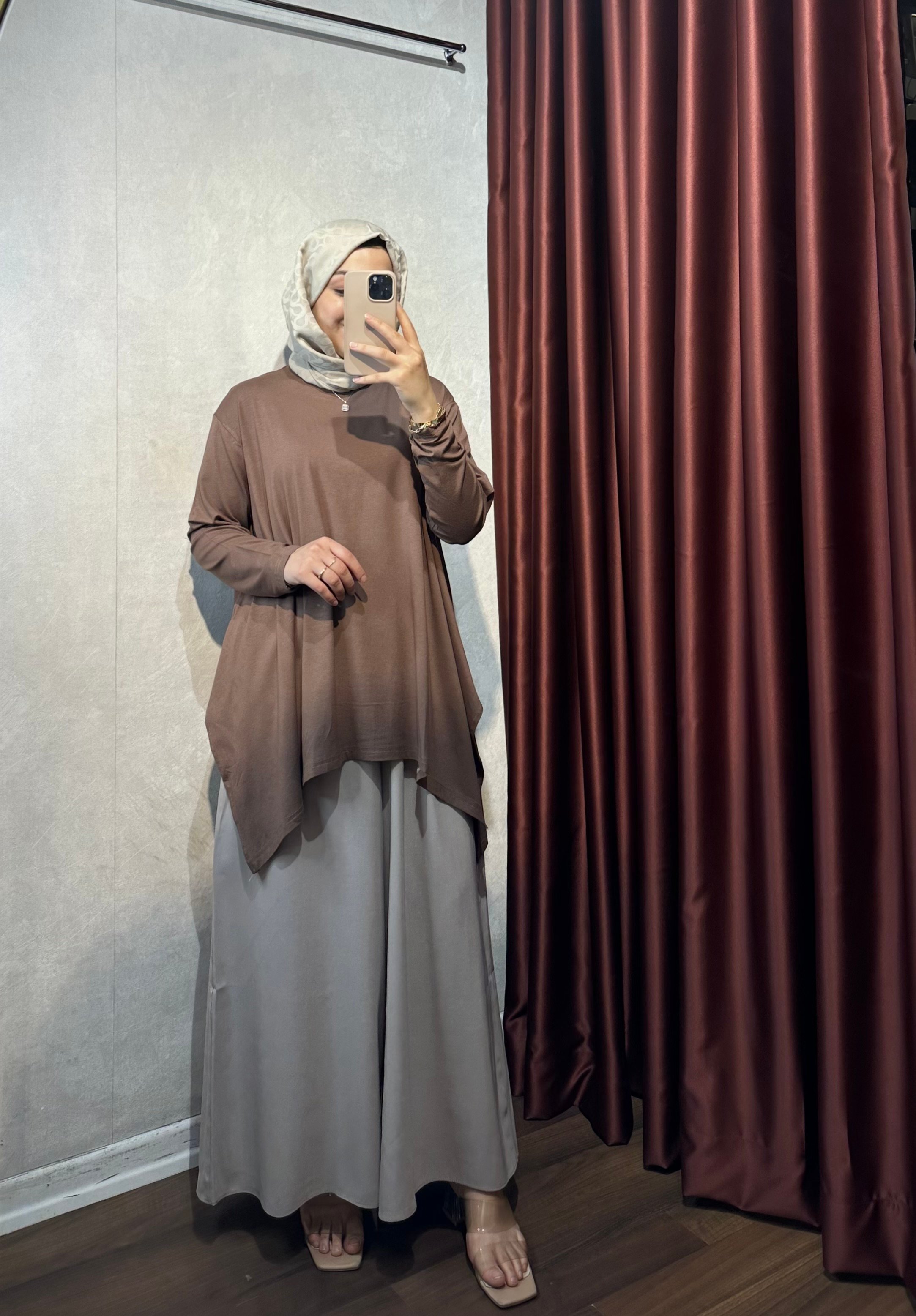 Pantolon Etek  - Taş