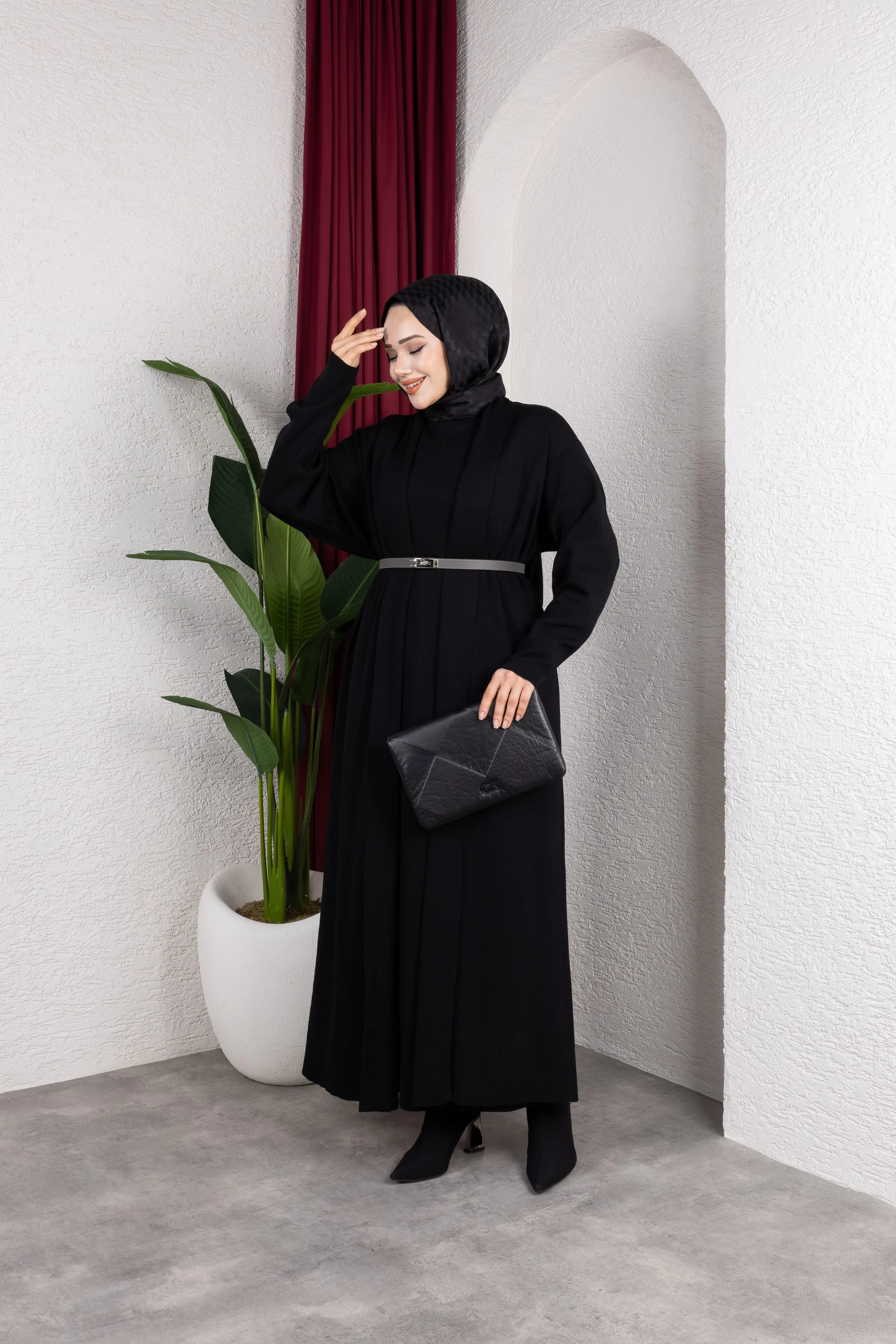 Sera İkili Çelik Örme Elbise