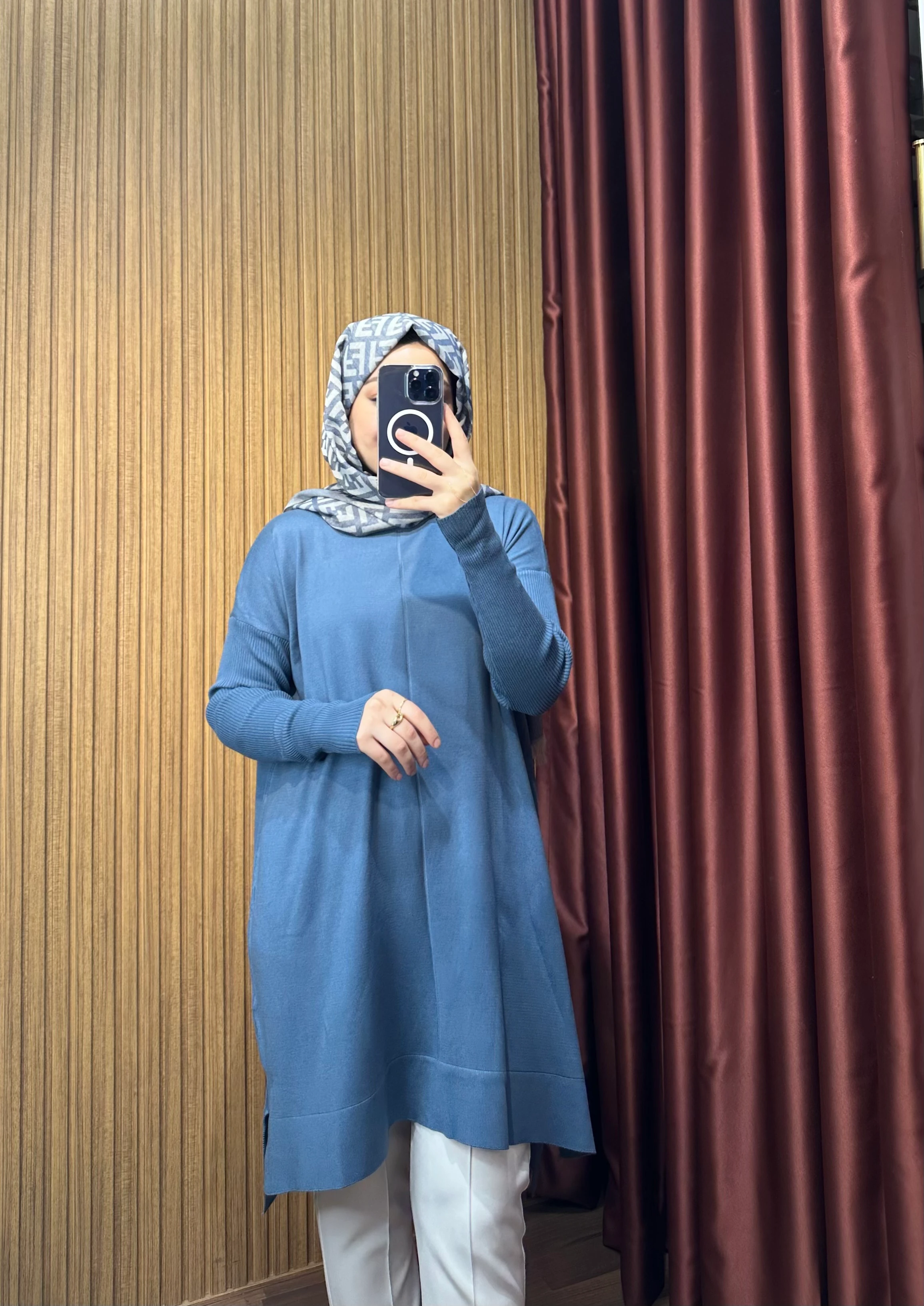 Merserize Tunik - İndigo