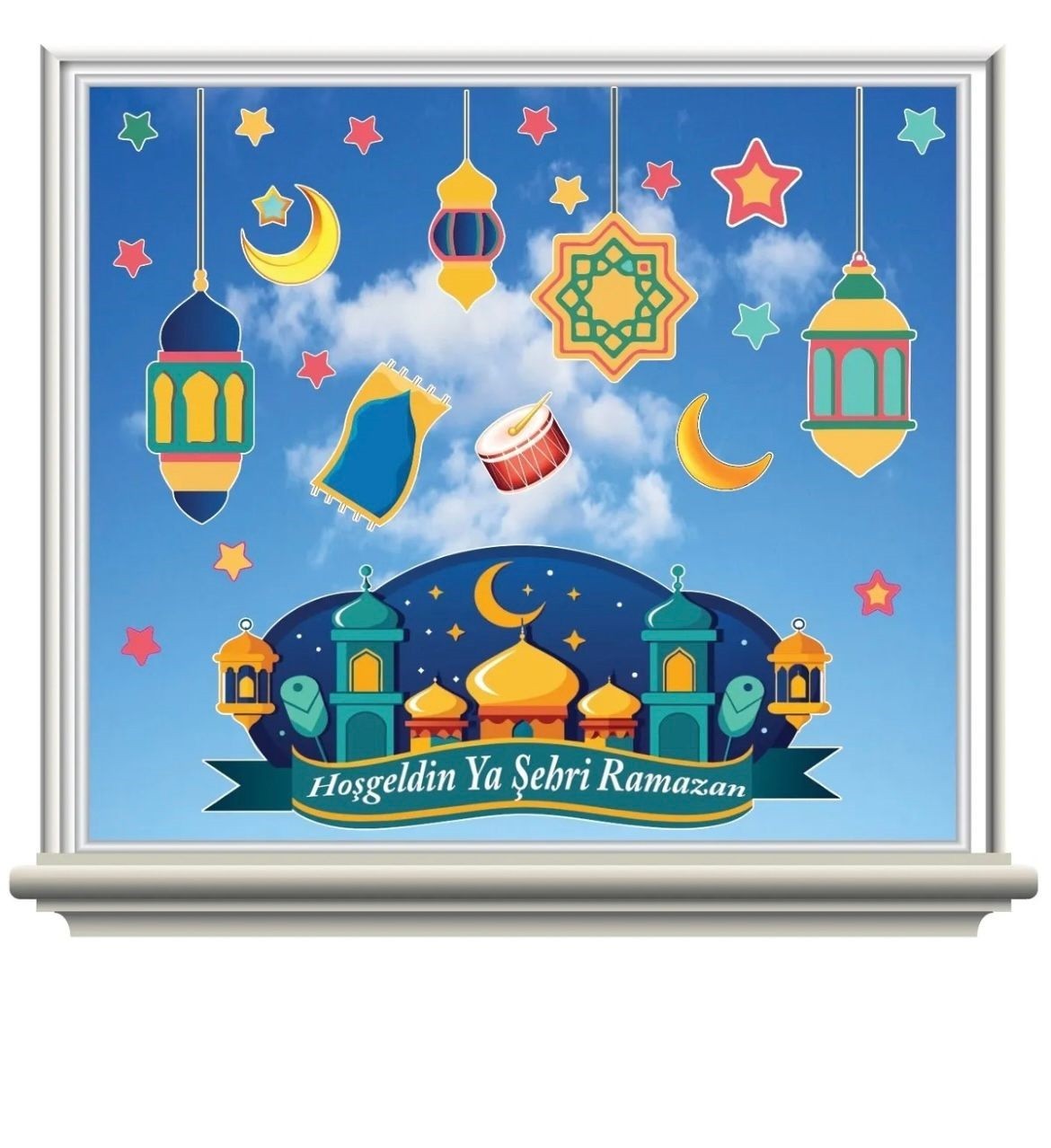 Hoşgeldin Ya Şehri Ramazan Sticker 50 X 70 Cm