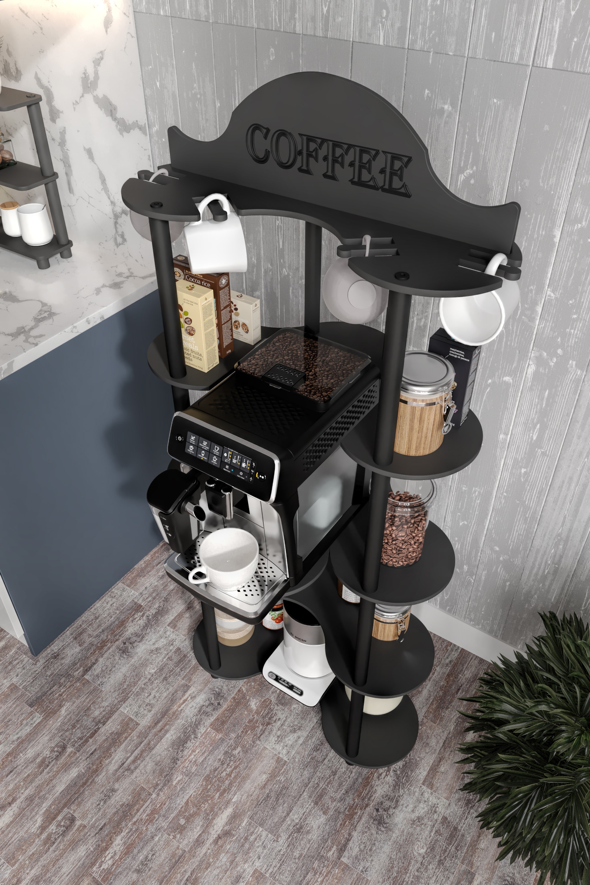 CORTADO KAHVE KÖŞESİ SİYAH